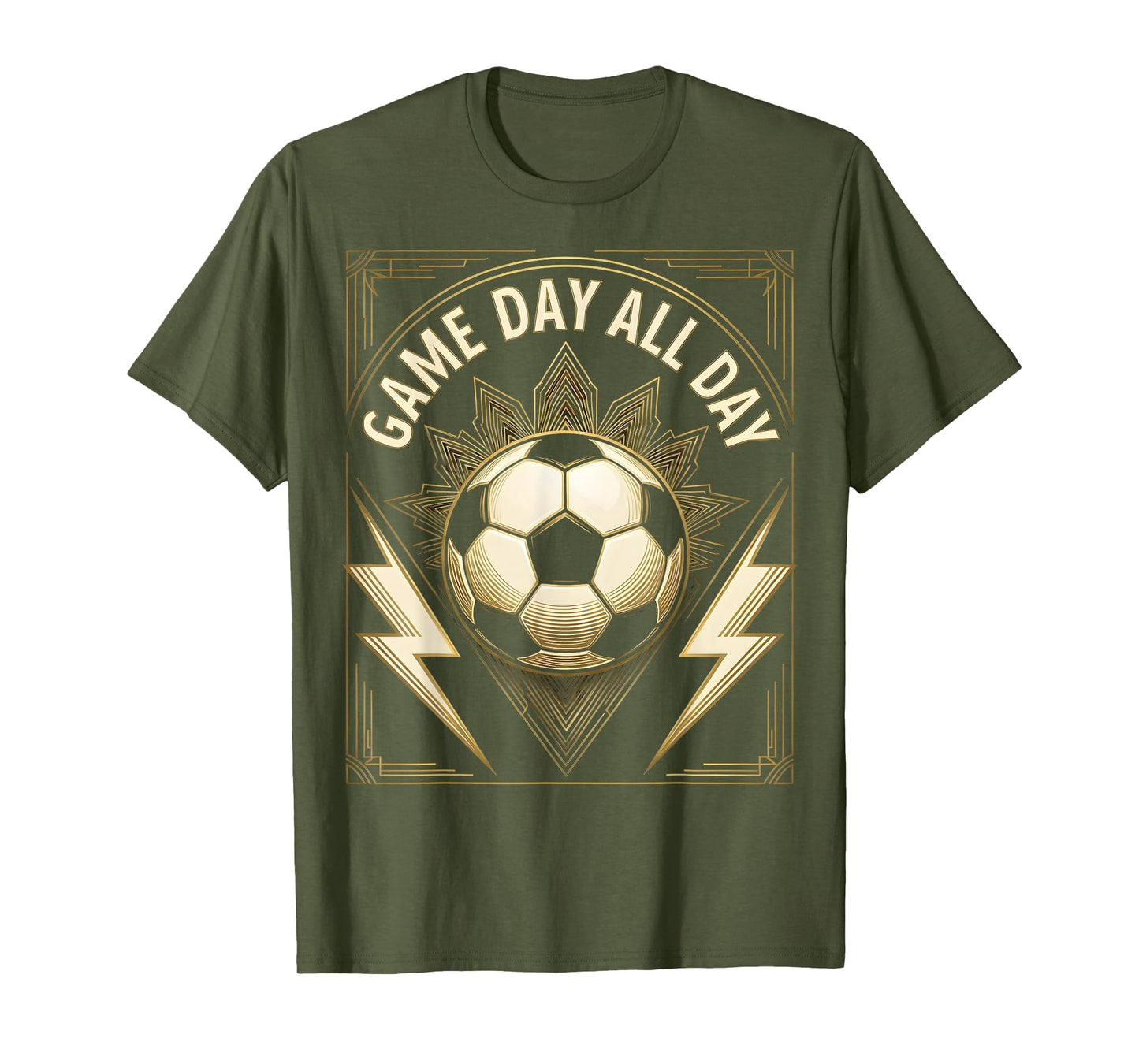 Game Day All Day Soccer T-Shirt - Custom Art Print Unisex - T-Shirt, Sweatshirt, Hoodie