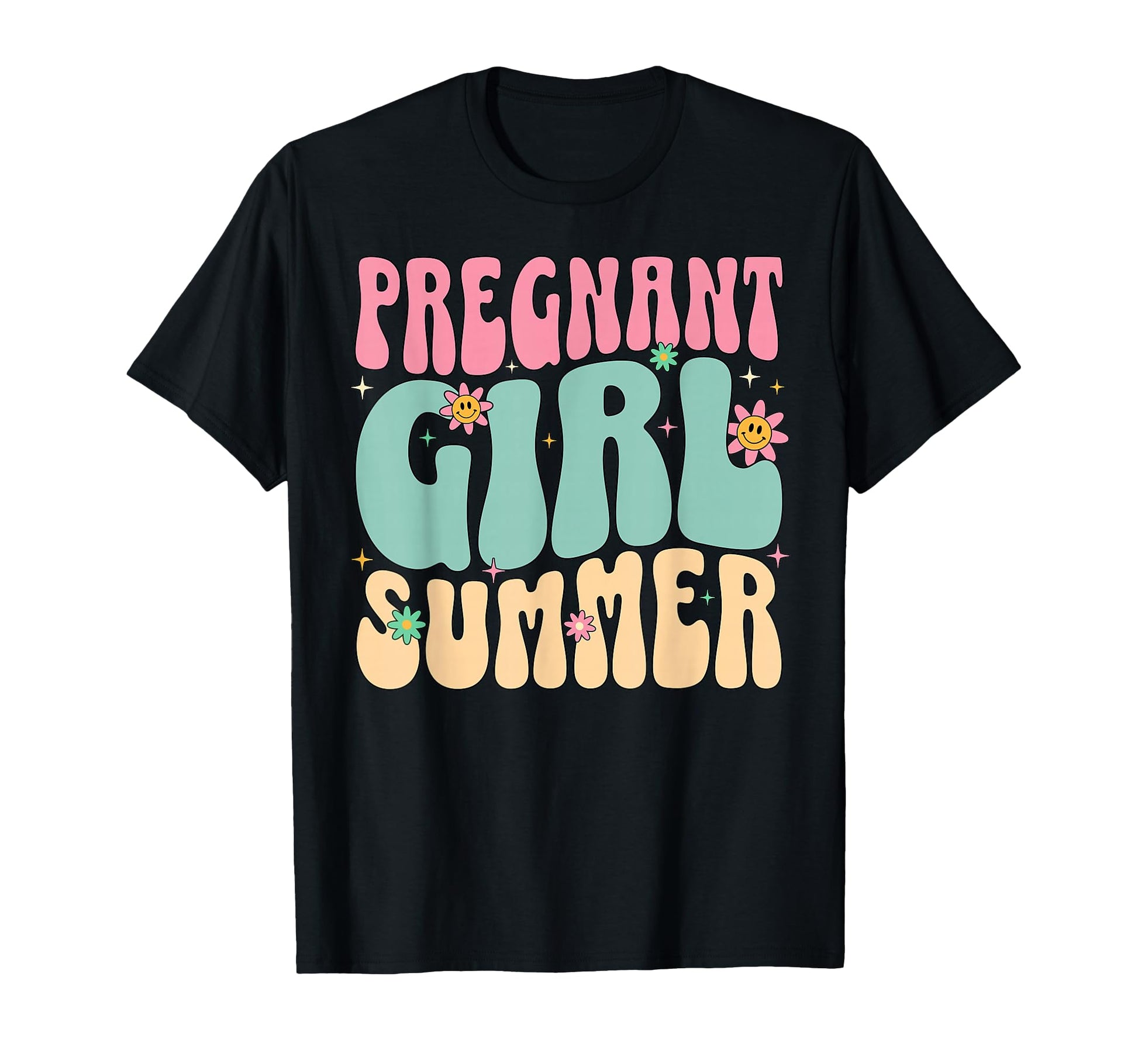 Groovy Pregnancy Reveal Pregnant T-Shirt - Minimalist Print for Adults - T-Shirt, Sweatshirt, Hoodie
