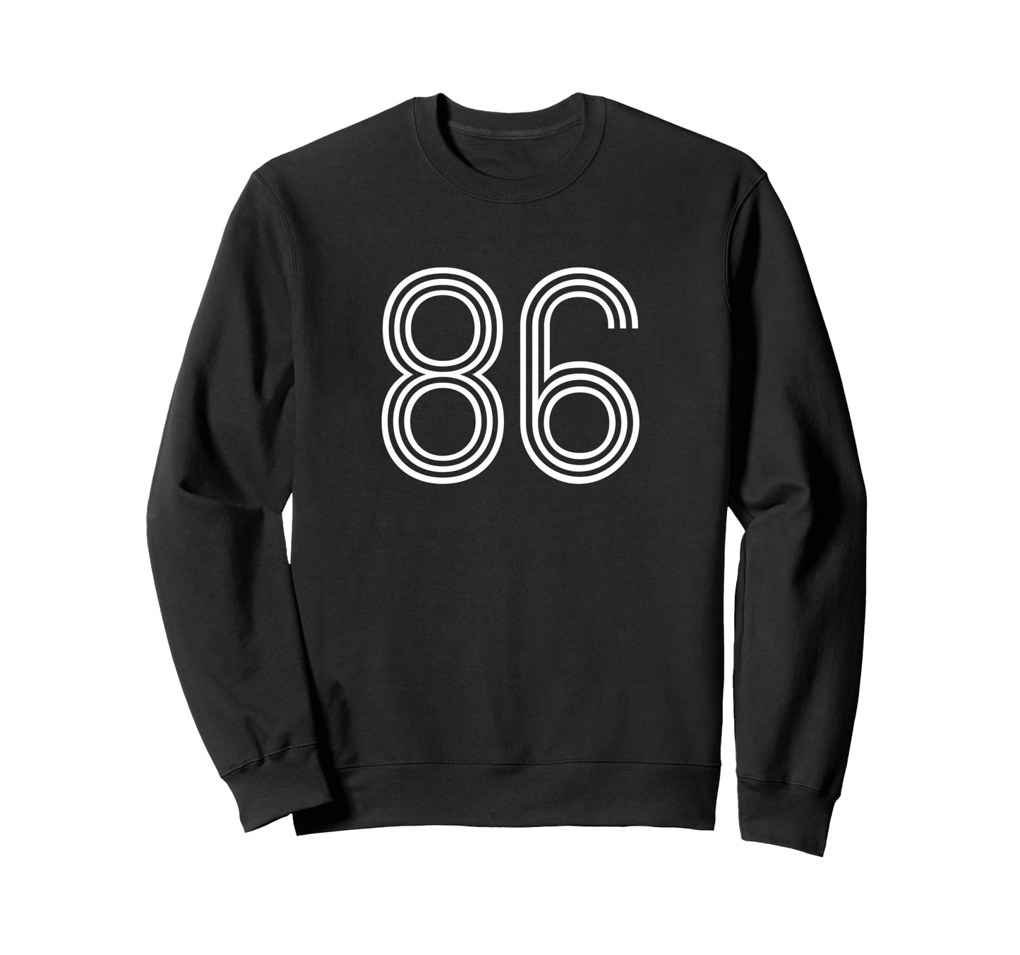 Number 86 1986 Sports Football Sweatshirt - Custom Art Print for Adults - T-Shirt, Sweatshirt, Hoodie