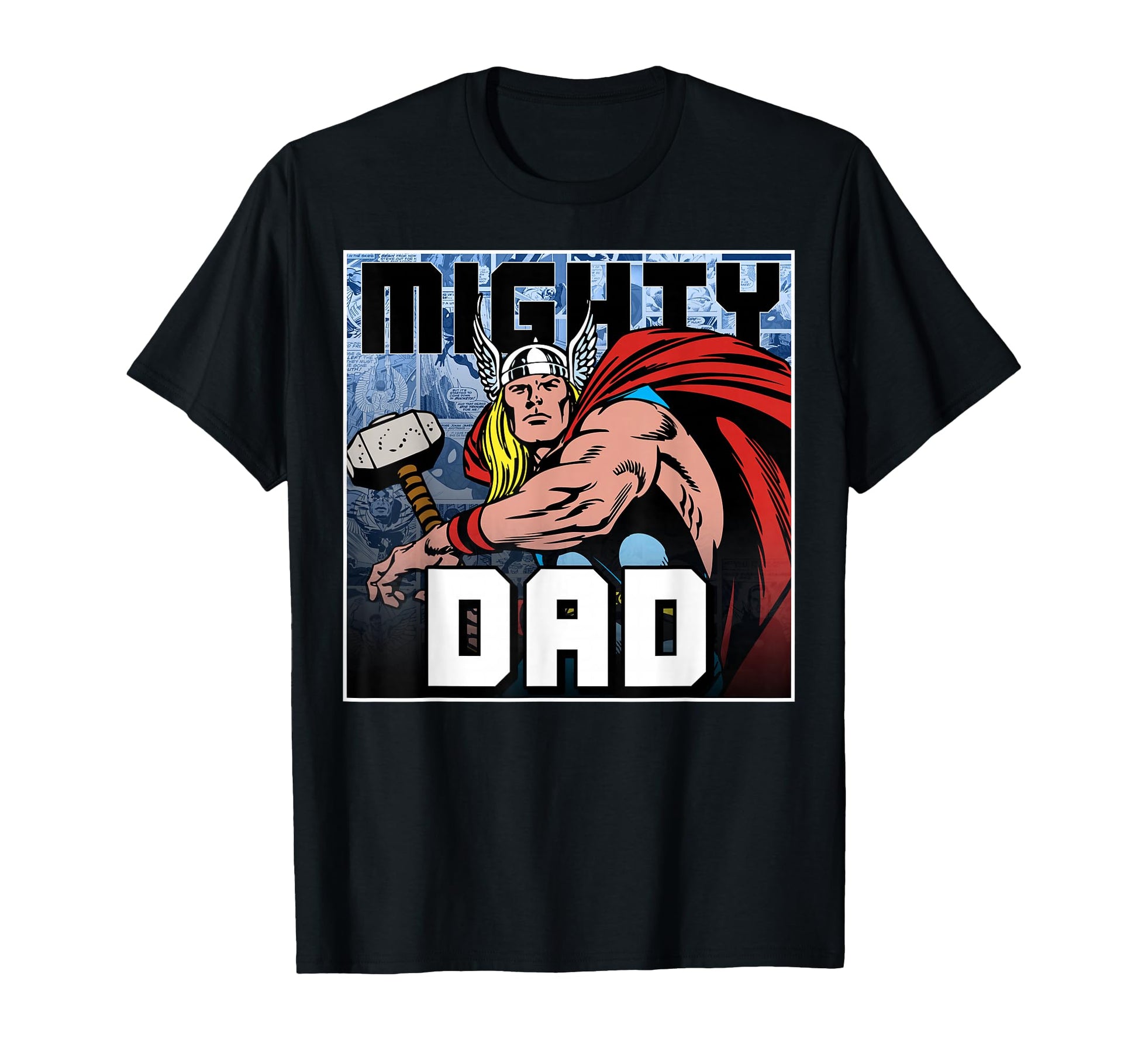 Marvel Comics Fathers Day Thor Mighty T-Shirt - Unique Graphic for Adults - T-Shirt, Sweatshirt, Hoodie