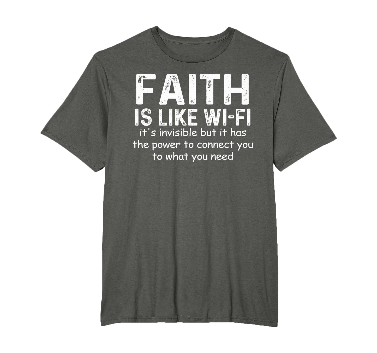 Faith Is Like Wifi God Jesus T-Shirt - Aesthetic Graphic Men Women - T-Shirt, Sweatshirt, Hoodie