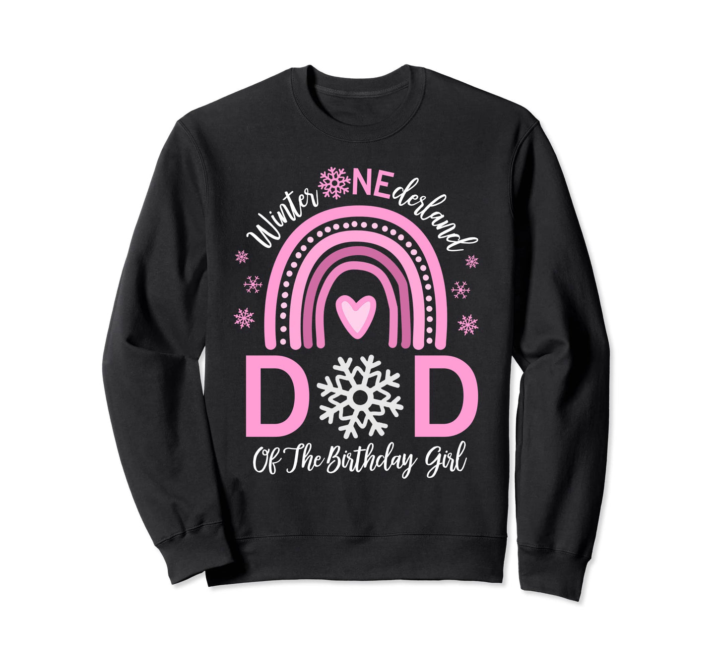 Dad Birthday Winter Onederland Family Sweatshirt - Graphic Print for Adults - T-Shirt, Sweatshirt, Hoodie
