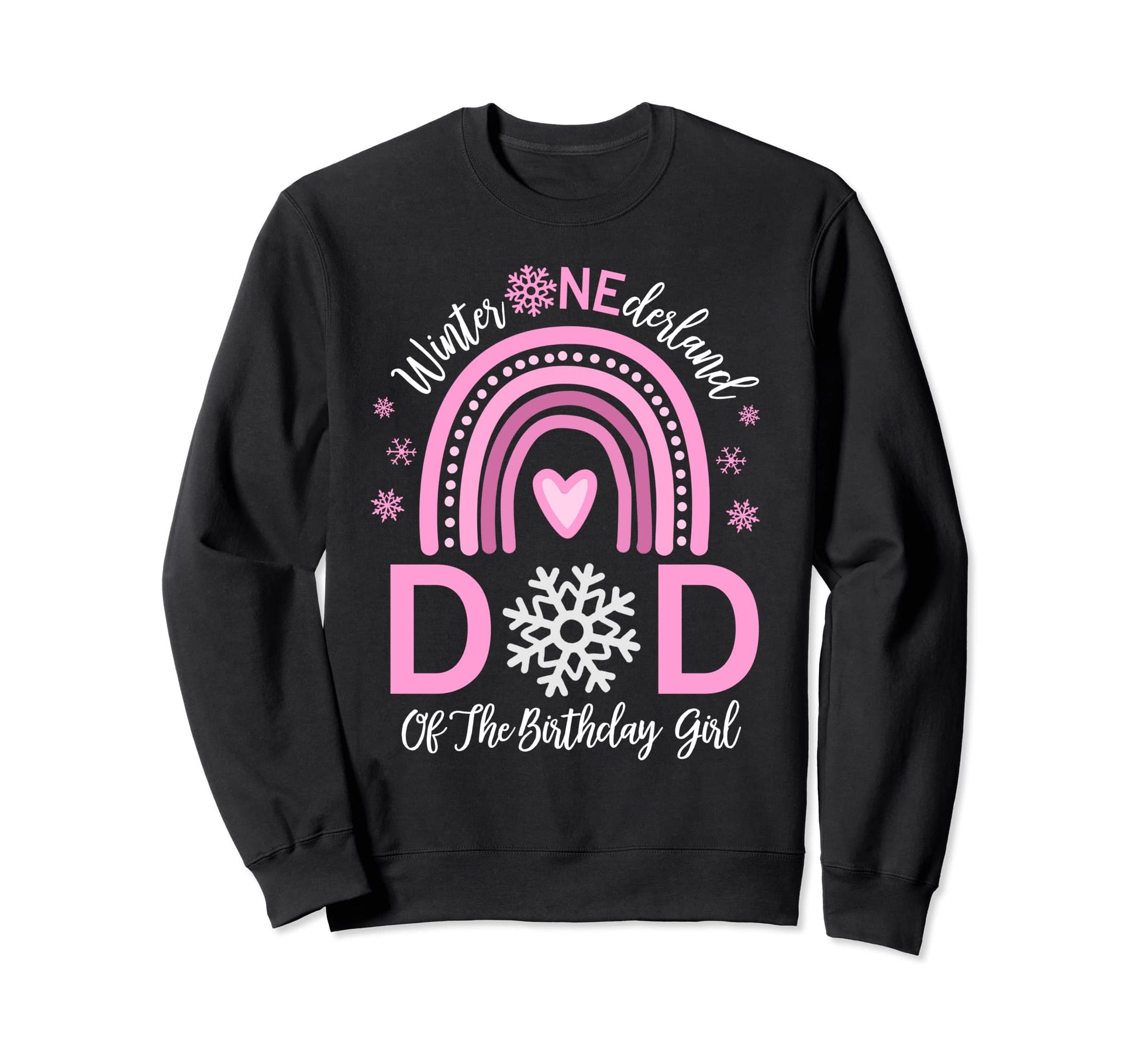 Dad Birthday Winter Onederland Family Sweatshirt - Graphic Print for Adults - T-Shirt, Sweatshirt, Hoodie