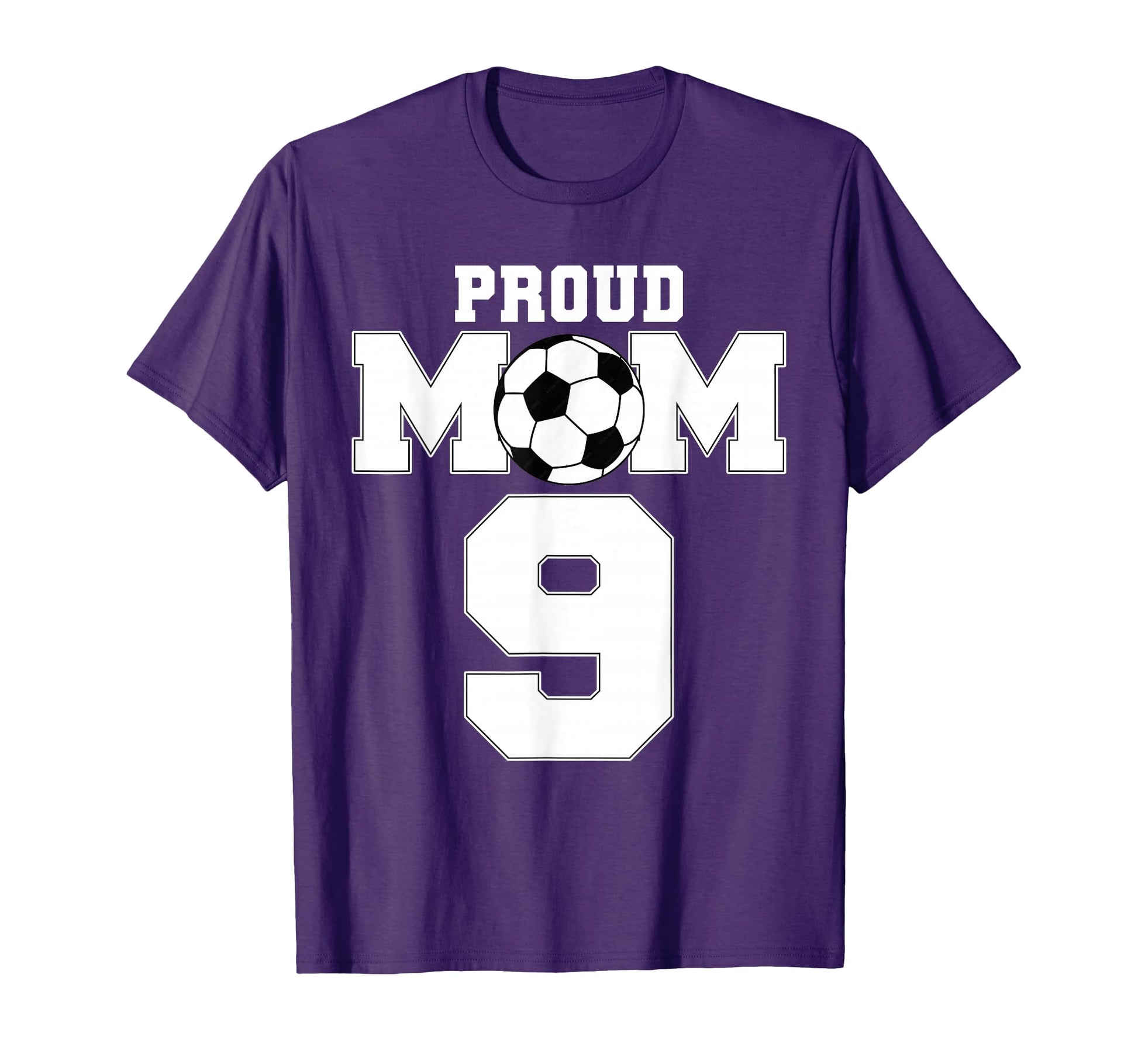 Proud Soccer Mom Number 9 Custom T-Shirt - Unique Graphic Men Women - T-Shirt, Sweatshirt, Hoodie