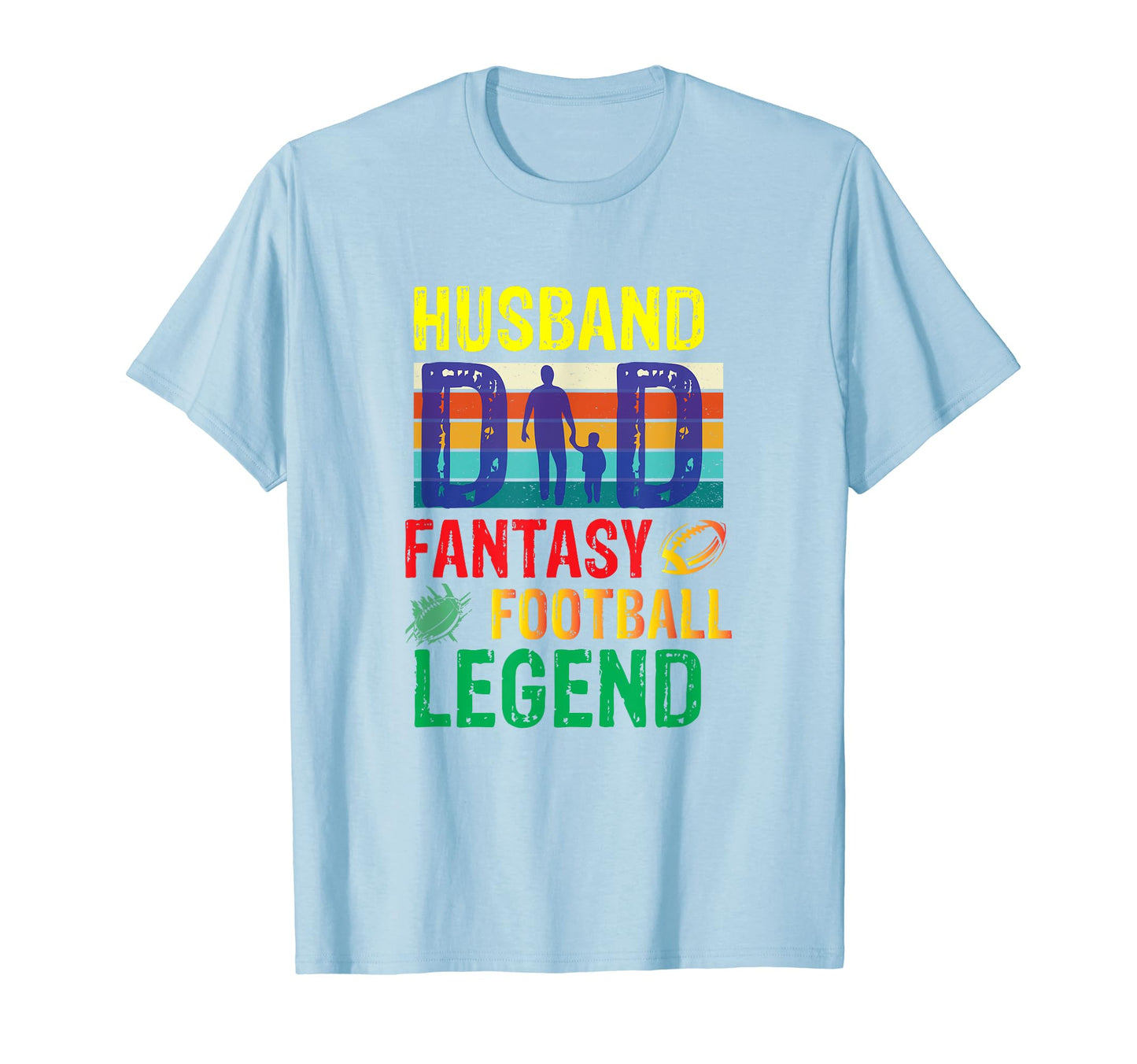 Mens Husband Dad Fantasy Football T-Shirt - Graphic Print for Adults - T-Shirt, Sweatshirt, Hoodie