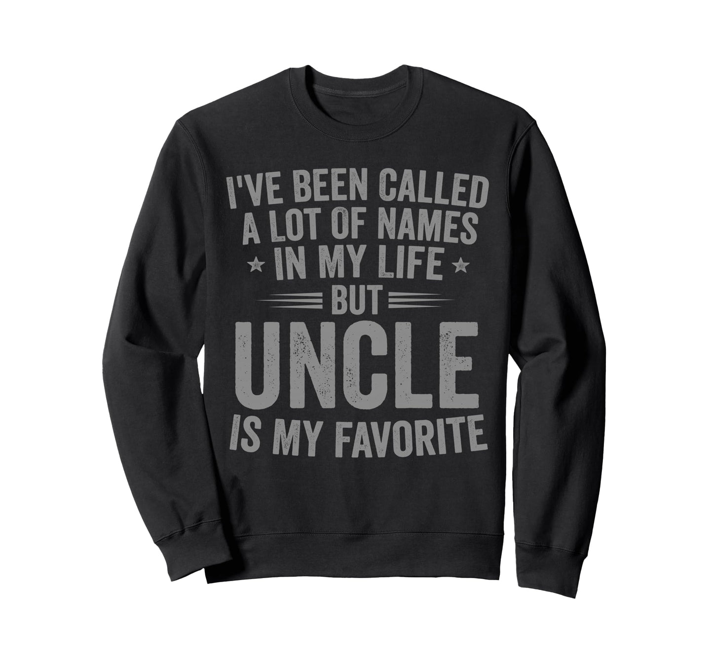 Uncle Is My Favorite Name Funny Sweatshirt - Minimalist Print Men Women - T-Shirt, Sweatshirt, Hoodie