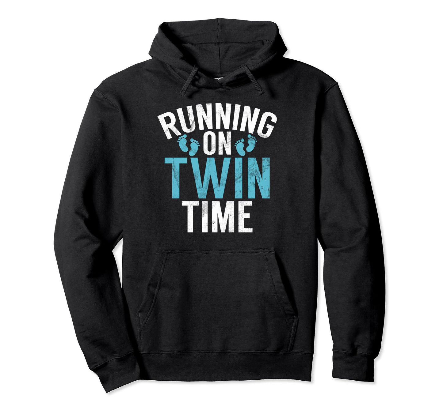 Running Twin Time Twin Dad Hoodie - Trendy Graphic for Adults - T-Shirt, Sweatshirt, Hoodie