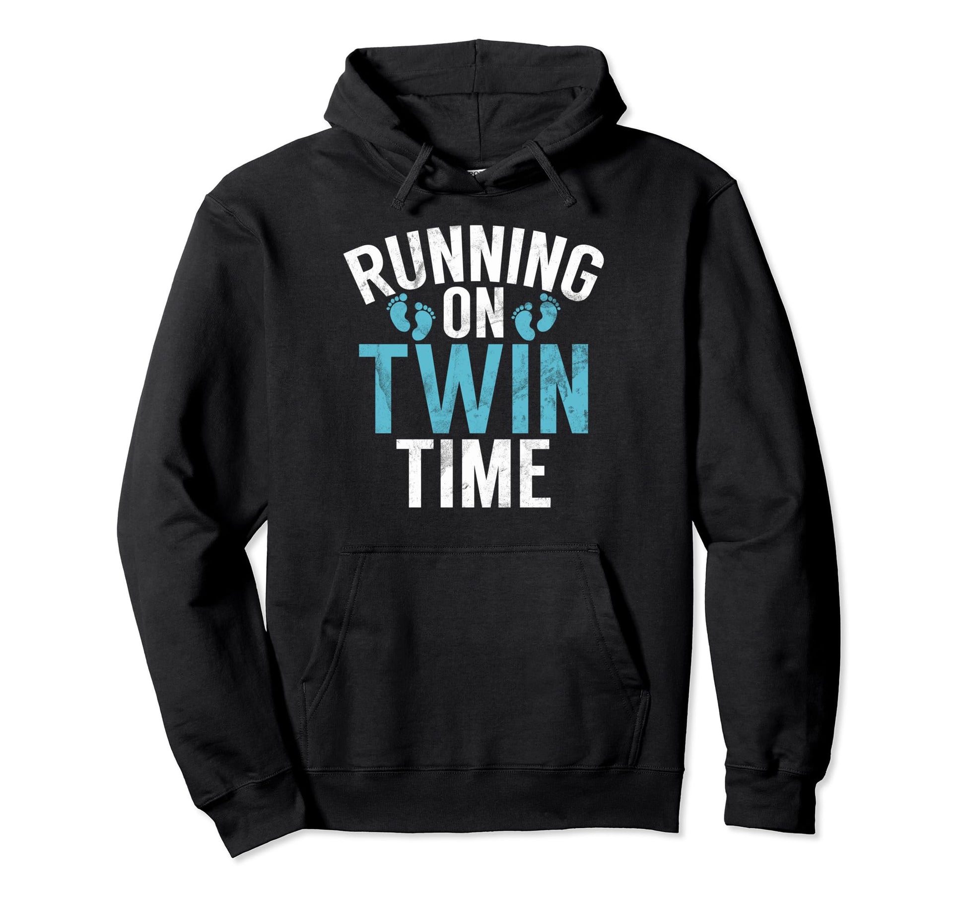Running Twin Time Twin Dad Hoodie - Trendy Graphic for Adults - T-Shirt, Sweatshirt, Hoodie