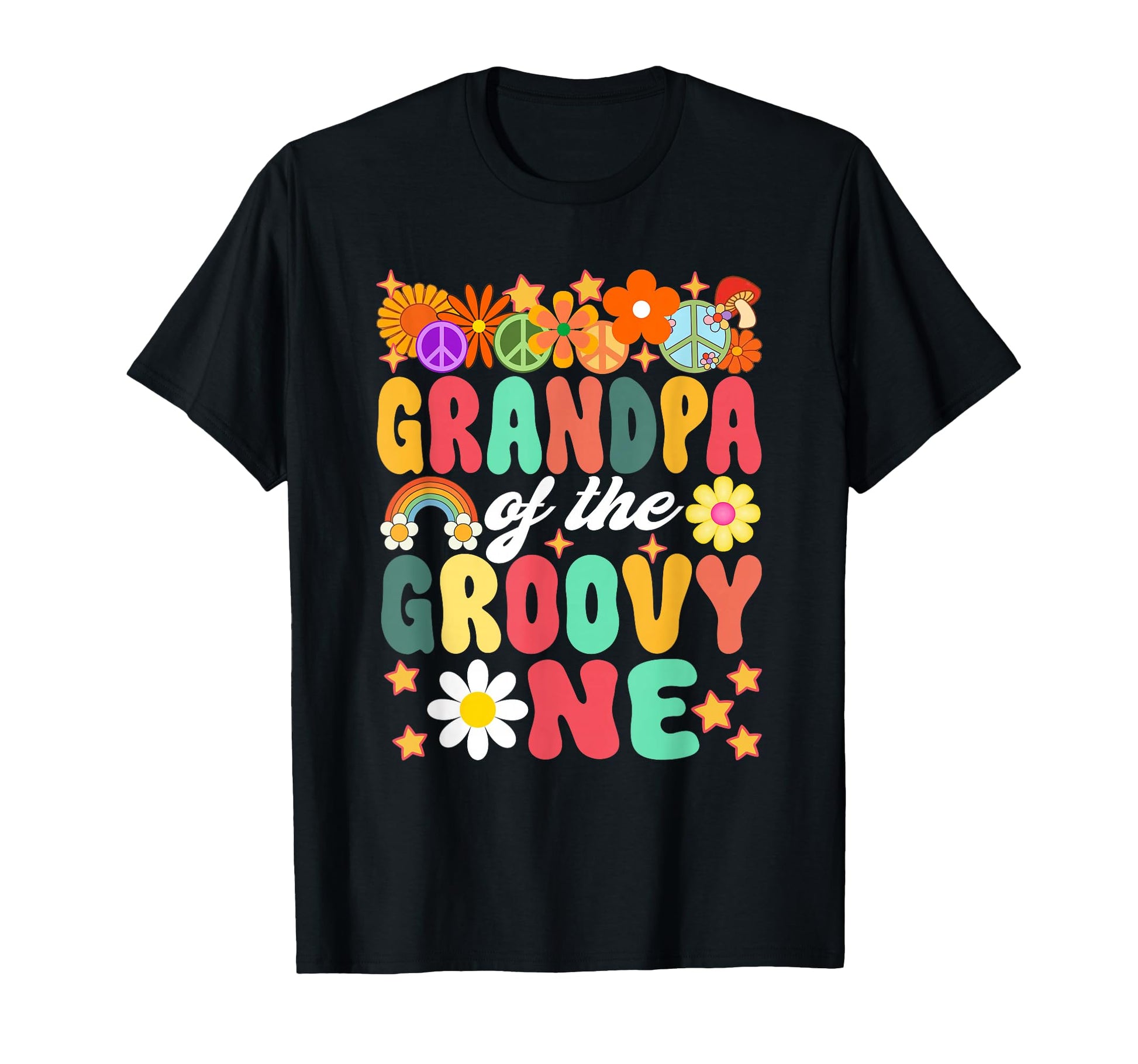 Grandpa Groovy One Matching Family 1St T-Shirt - Novelty Apparel Men Women - T-Shirt, Sweatshirt, Hoodie