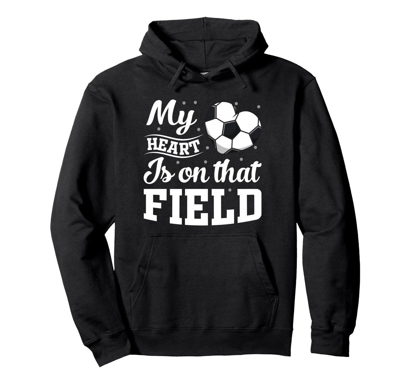 My Heart Is That Field Soccer Player Hoodie - Aesthetic Graphic Men Women - T-Shirt, Sweatshirt, Hoodie