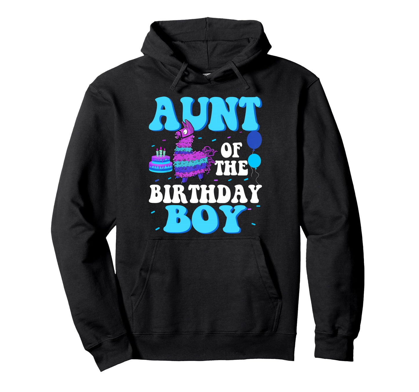 Aunt Birthday Llama Mom And Dad Family Hoodie - Graphic Print Men Women - T-Shirt, Sweatshirt, Hoodie