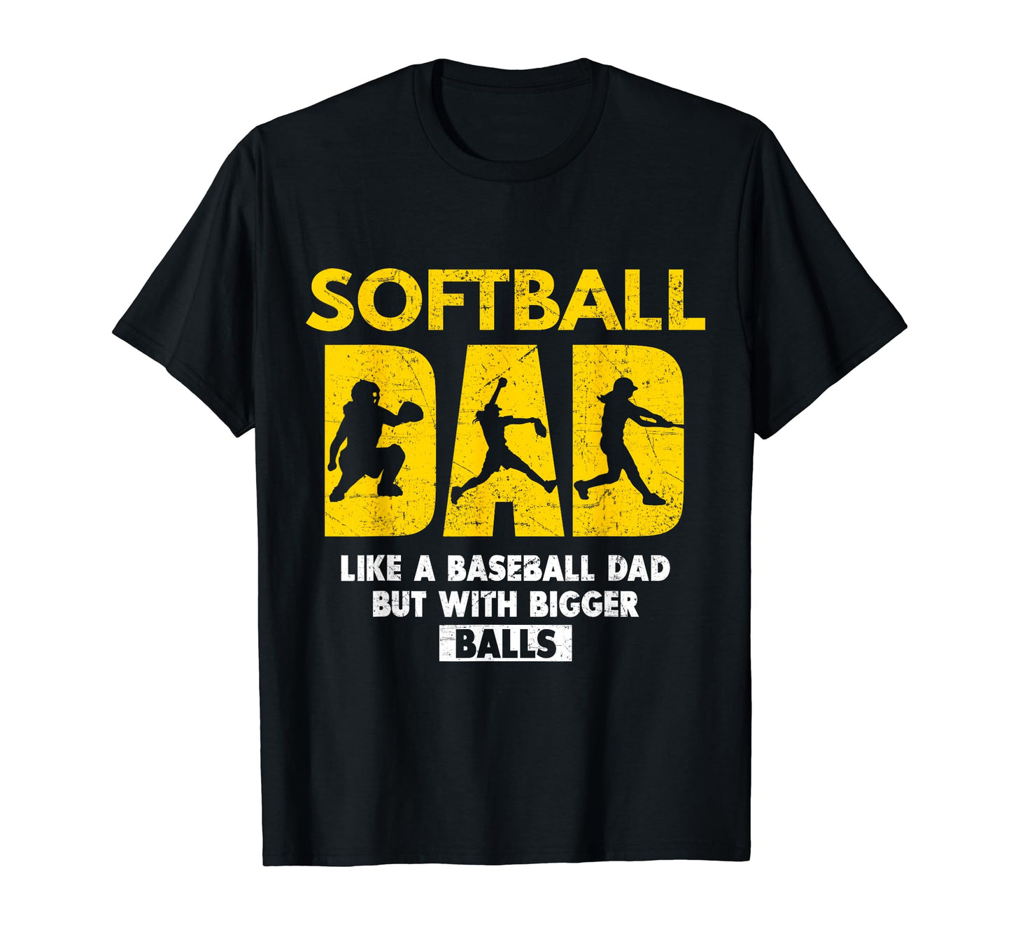 Softball Dad Like Baseball Dad But T-Shirt - Aesthetic Graphic Unisex - T-Shirt, Sweatshirt, Hoodie