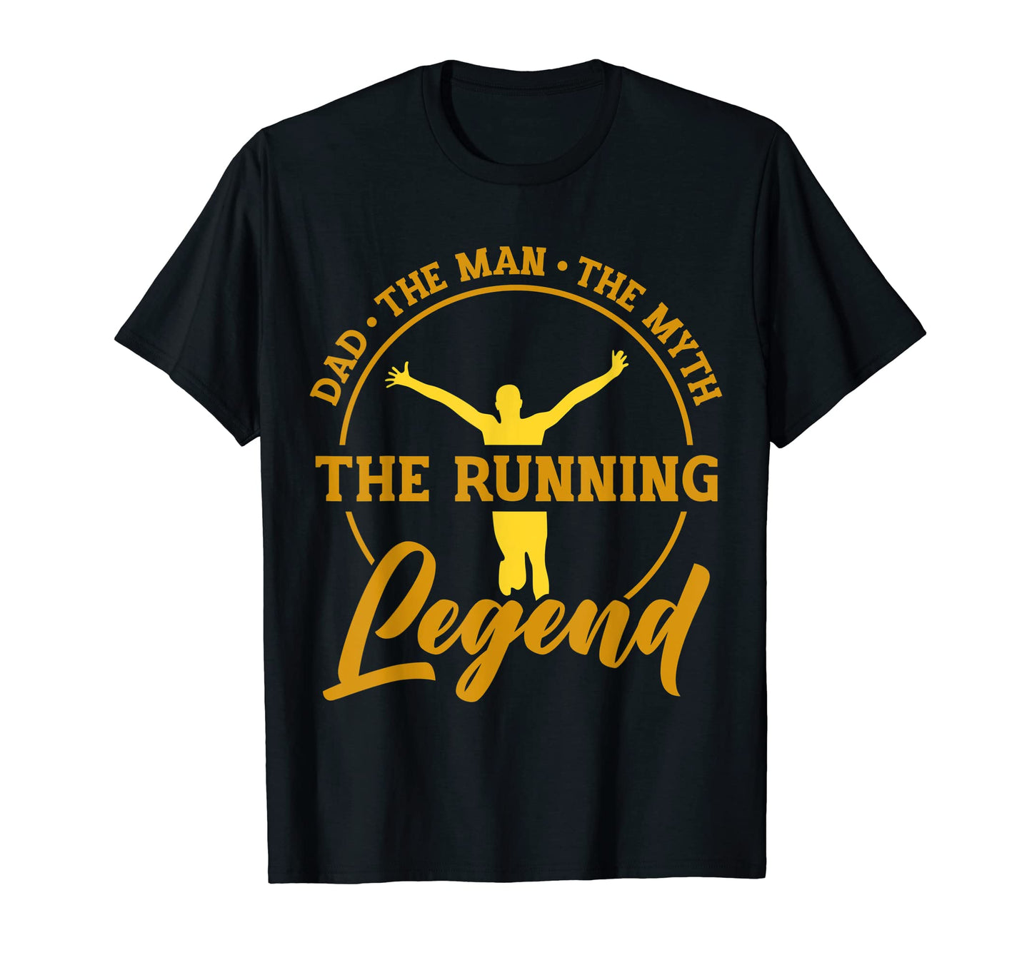 Dad Myth Running Legend Fathers Day Dad T-Shirt - Trendy Graphic for Adults - T-Shirt, Sweatshirt, Hoodie
