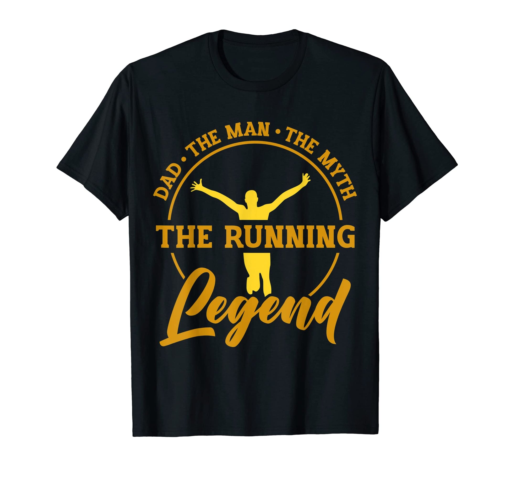 Dad Myth Running Legend Fathers Day Dad T-Shirt - Trendy Graphic for Adults - T-Shirt, Sweatshirt, Hoodie
