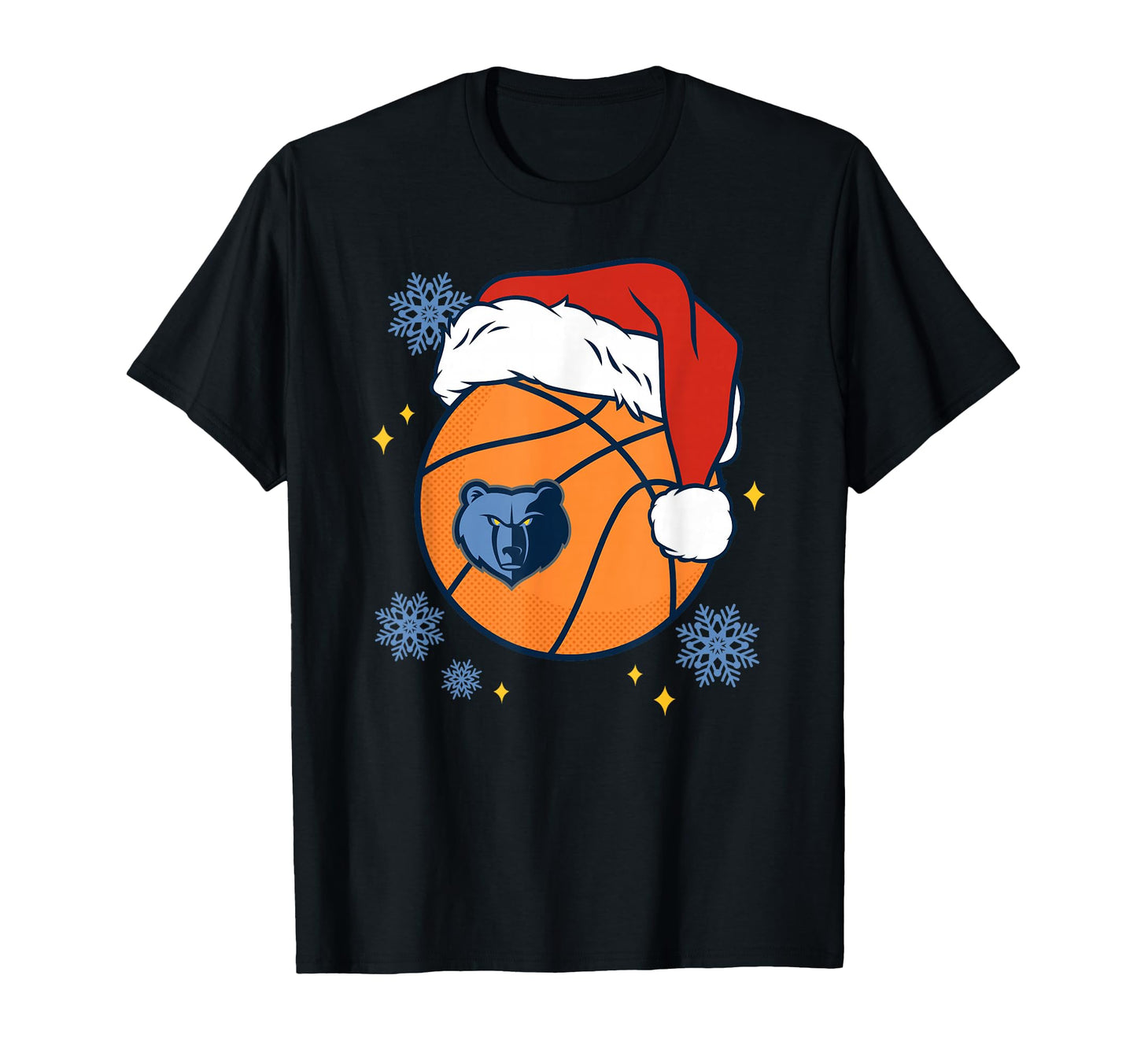 Nba Memphis Grizzlies Santa Hat Ball T-Shirt - Minimalist Print Unisex - T-Shirt, Sweatshirt, Hoodie