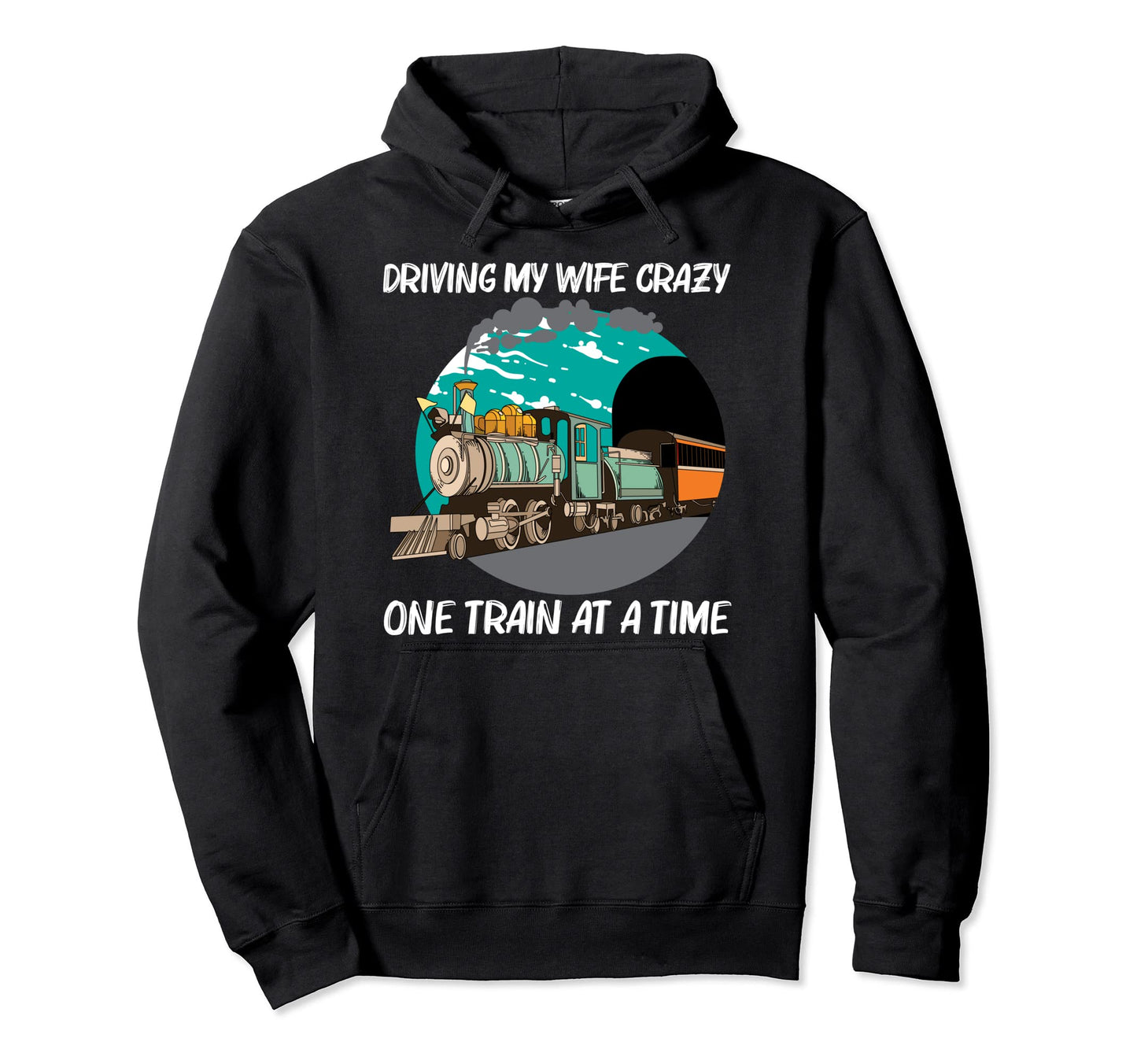 Steam Locomotive Dad Railroad Train Lovers Hoodie - Trendy Graphic Unisex - T-Shirt, Sweatshirt, Hoodie