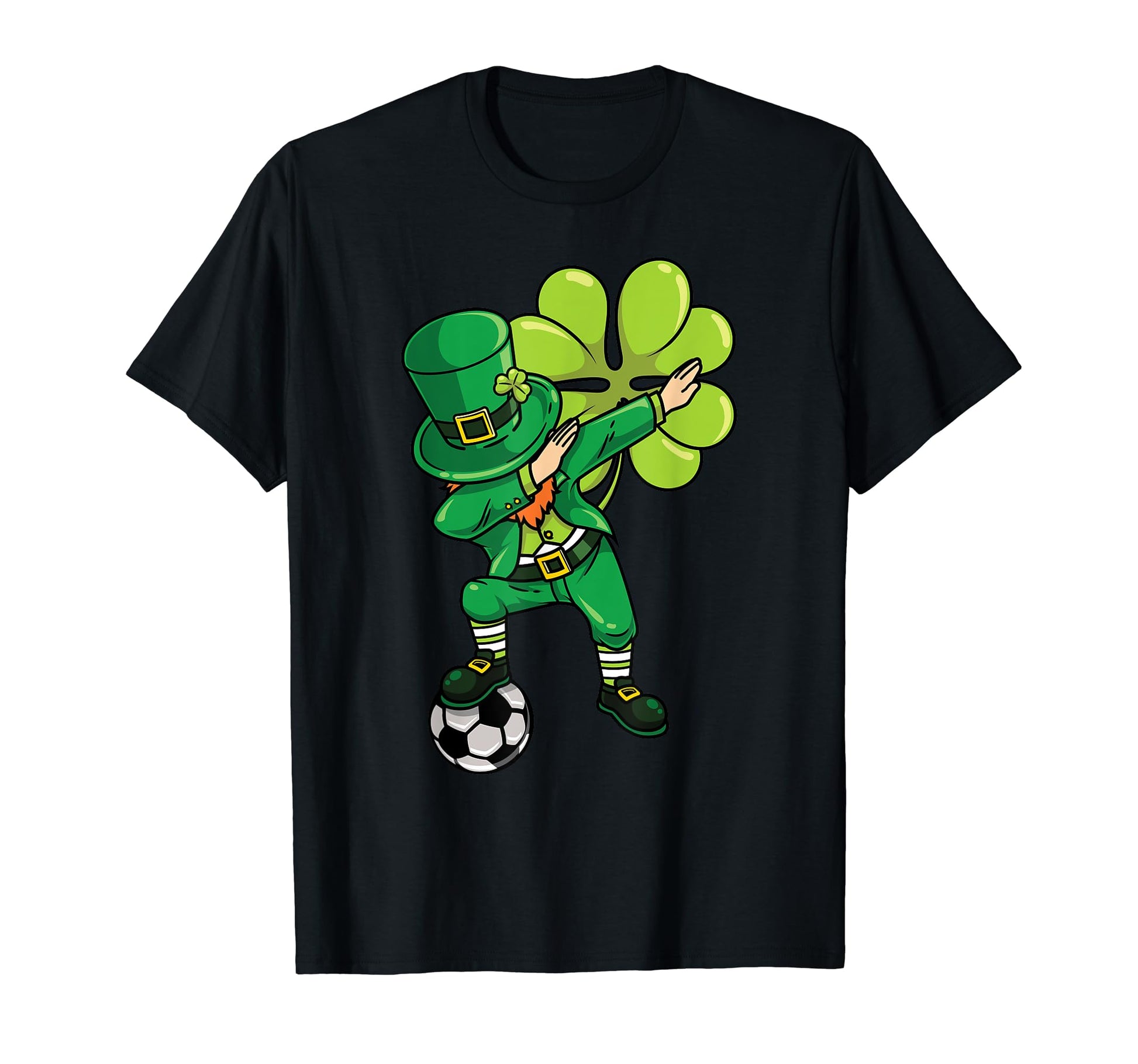 Lucky Soccer Dab St Patricks T-Shirt - Novelty Apparel for Adults - T-Shirt, Sweatshirt, Hoodie