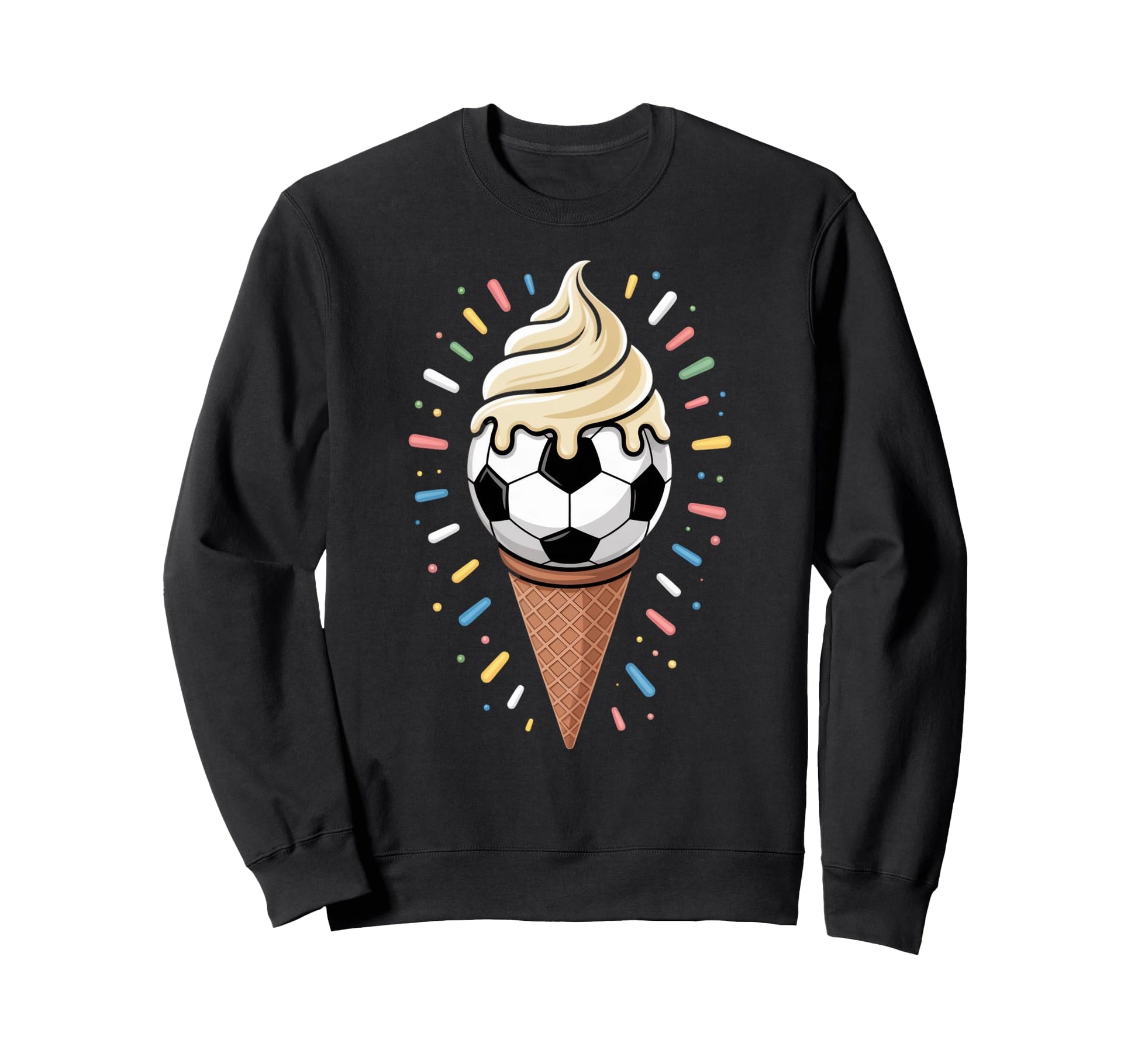 Soccer Ice Cream Drip Game Soccer Sweatshirt - Minimalist Print for Adults - T-Shirt, Sweatshirt, Hoodie