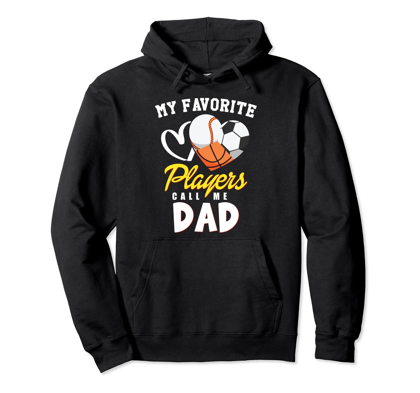 My Favorite Players Baseball Soccer Hoodie - Graphic Print Men Women - T-Shirt, Sweatshirt, Hoodie