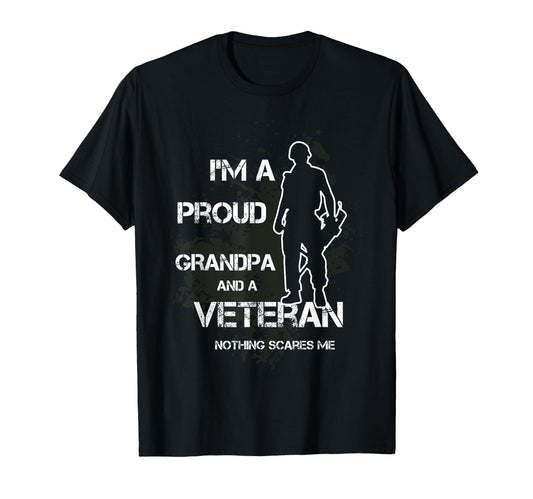 American Flag Military Grandpa Dad T-Shirt - Streetwear Style for Adults - T-Shirt, Sweatshirt, Hoodie