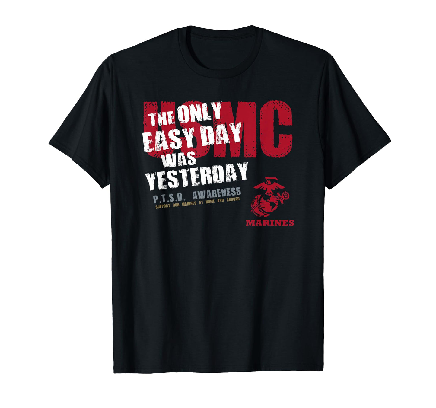 United States Marine Corps Only Easy T-Shirt - Minimalist Print Men Women - T-Shirt, Sweatshirt, Hoodie
