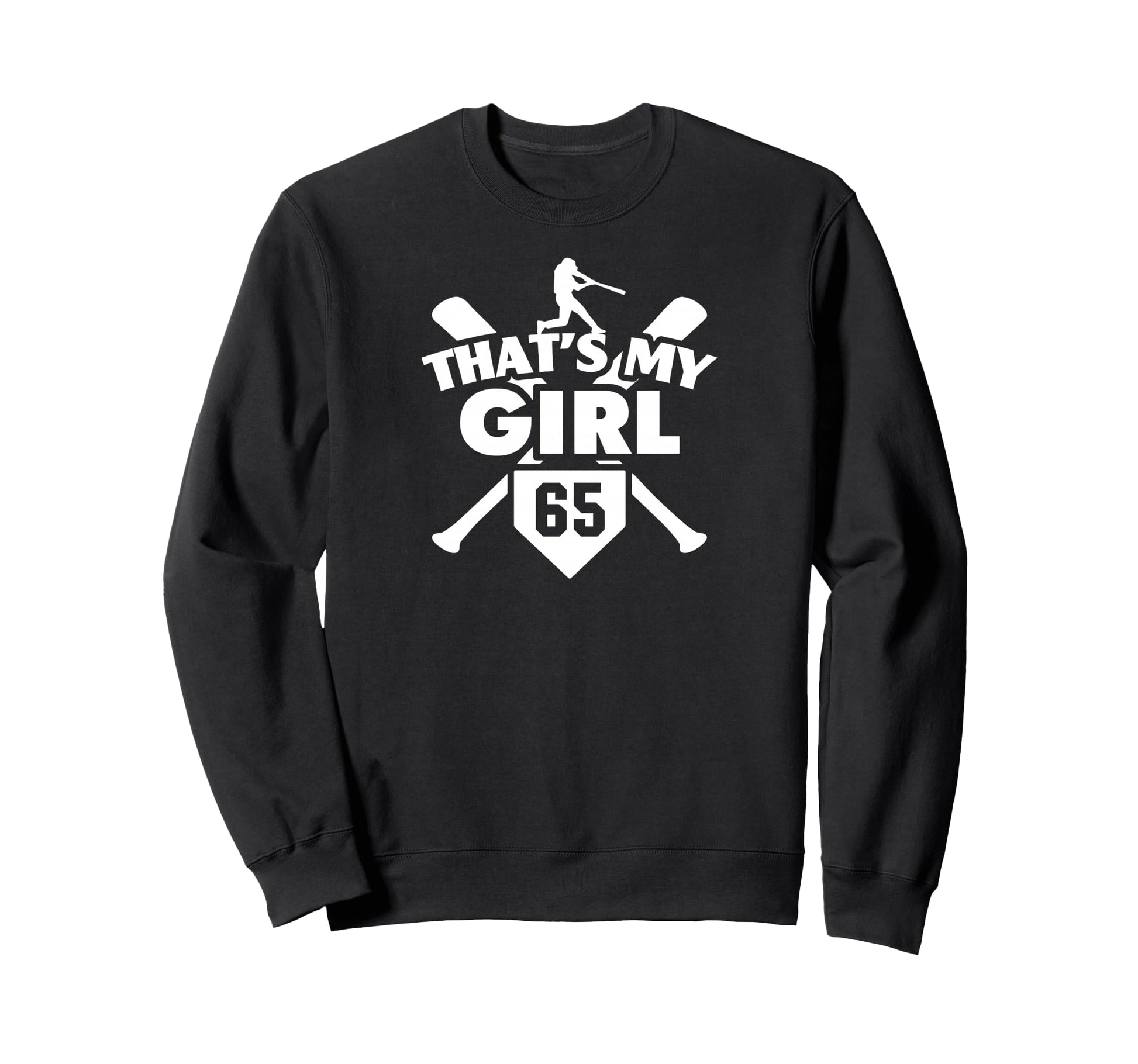 Baseball Mom Dad Thats My 65 Softball Sweatshirt - Minimalist Print Unisex - T-Shirt, Sweatshirt, Hoodie