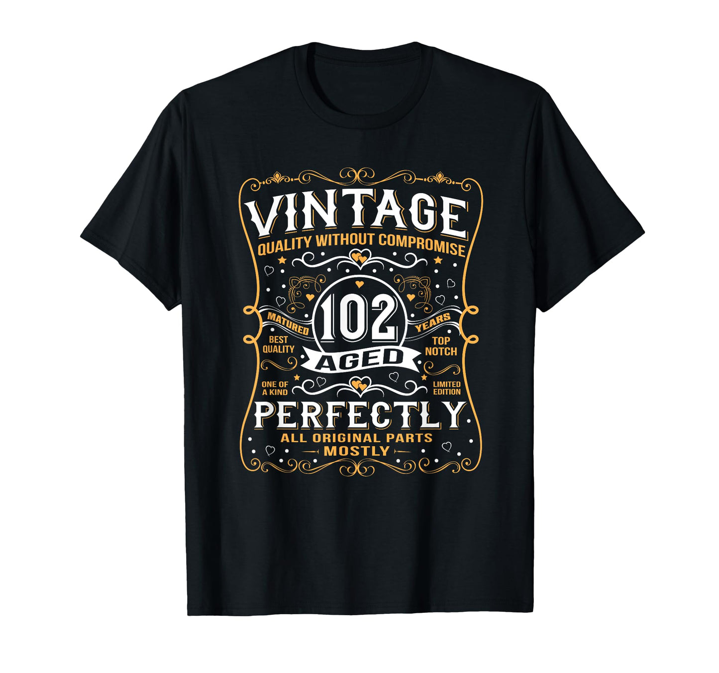 102 Year Old Born 1920 102Nd Birthday T-Shirt - Custom Art Print Unisex - T-Shirt, Sweatshirt, Hoodie