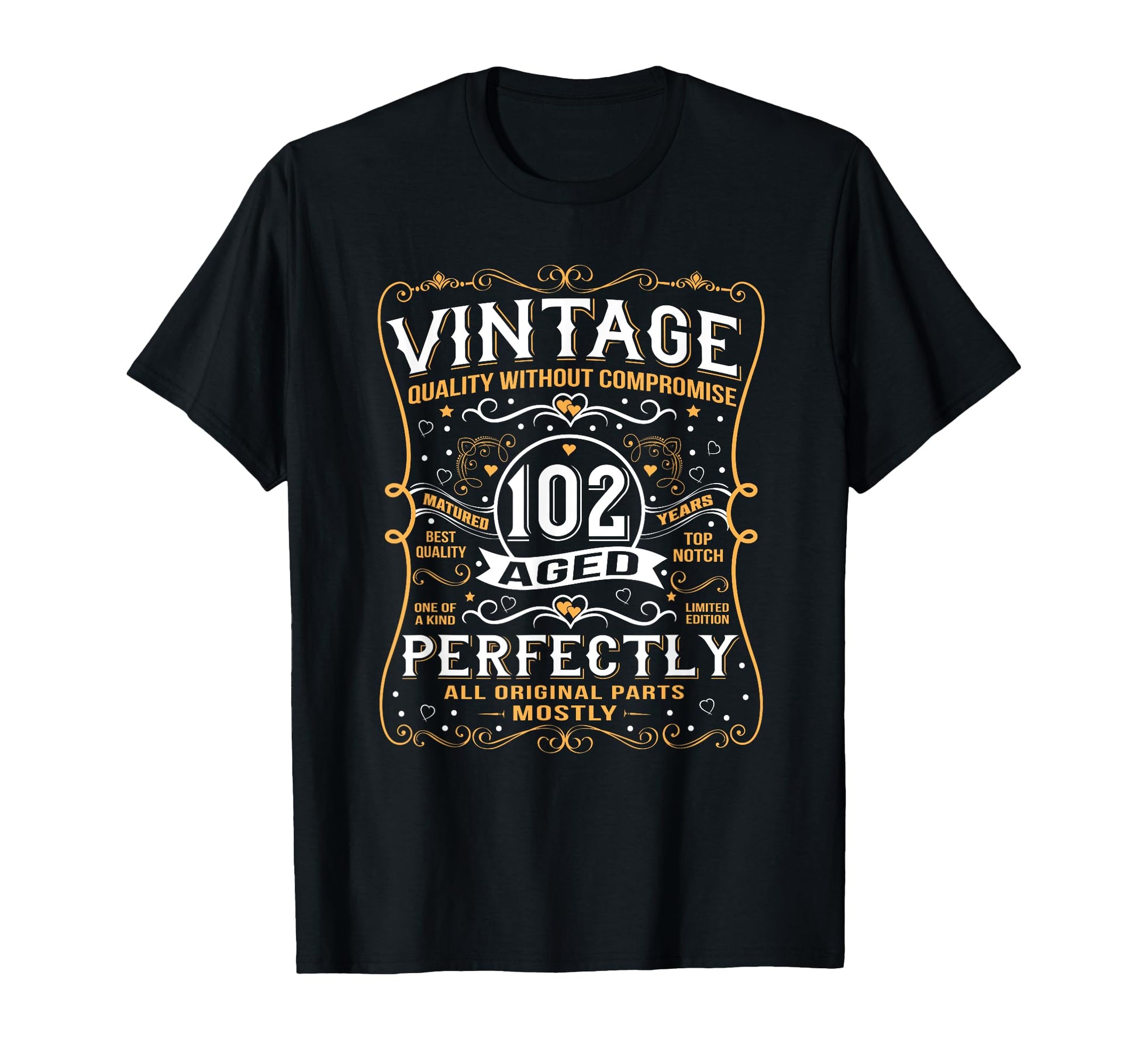 102 Year Old Born 1920 102Nd Birthday T-Shirt - Custom Art Print Unisex - T-Shirt, Sweatshirt, Hoodie