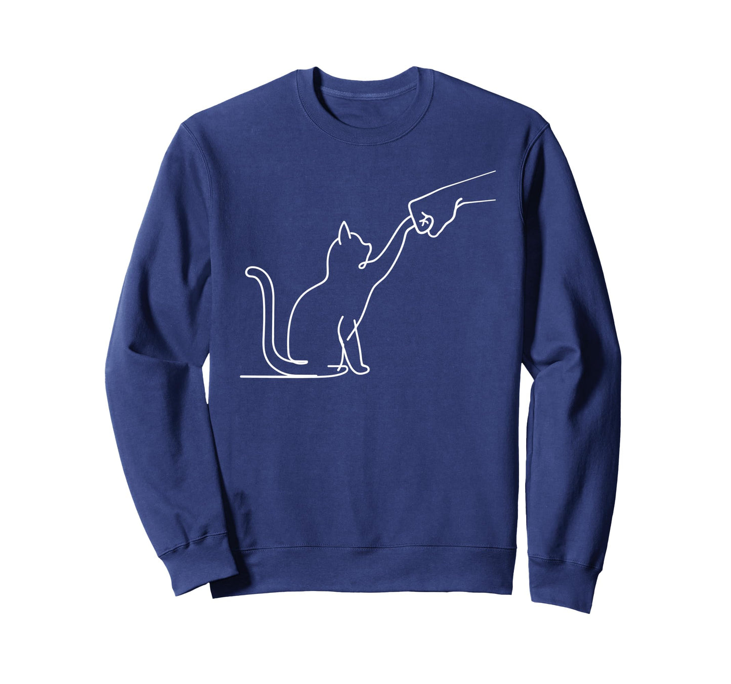 Pet I Love My Cat Best Friend Fist Sweatshirt - Custom Art Print Unisex - T-Shirt, Sweatshirt, Hoodie