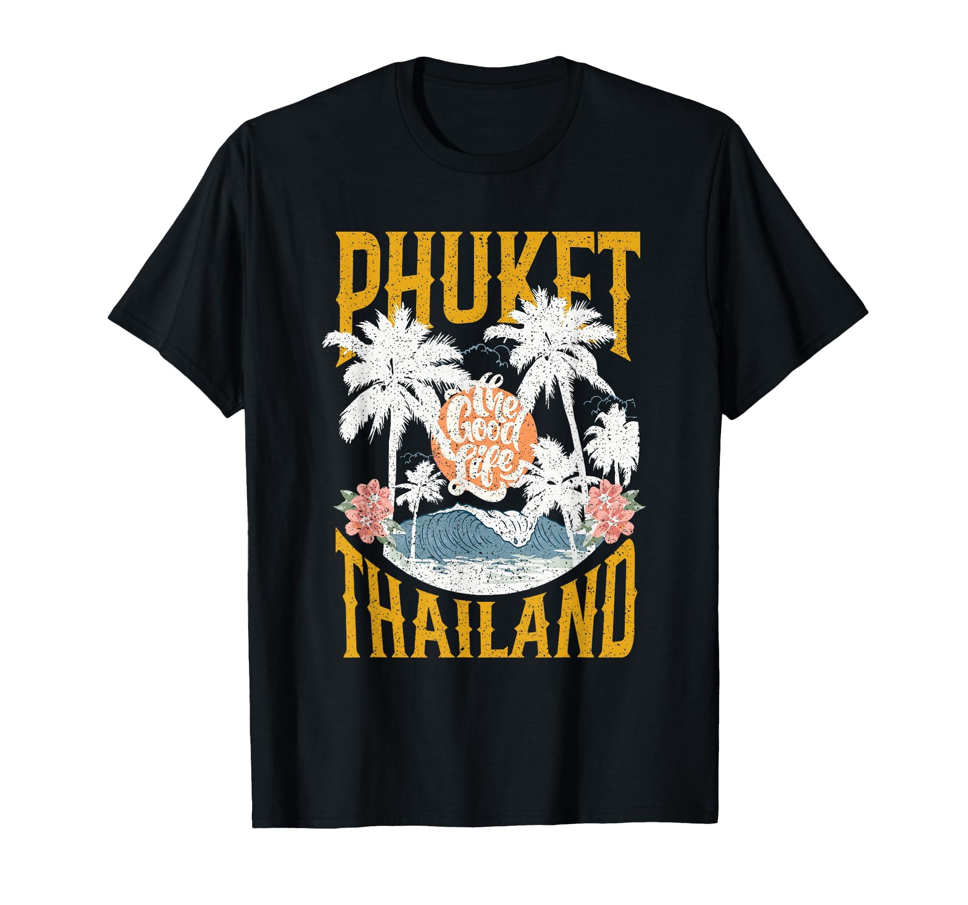 Palm Trees Beach Vibes Phuket Thailand T-Shirt - Trendy Graphic Men Women - T-Shirt, Sweatshirt, Hoodie