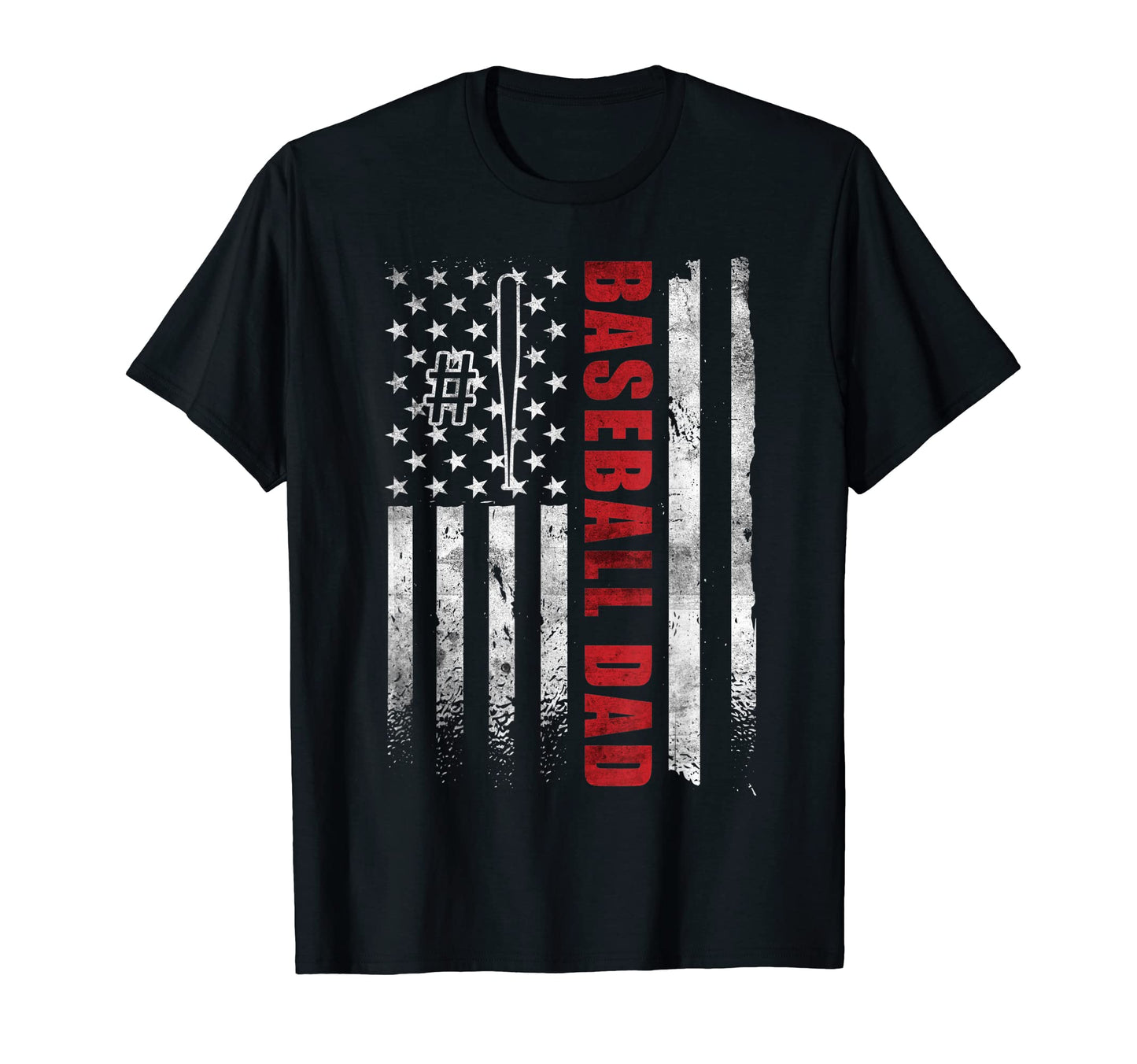 Number One Baseball Dad Fathers Day T-Shirt - Aesthetic Graphic for Adults - T-Shirt, Sweatshirt, Hoodie