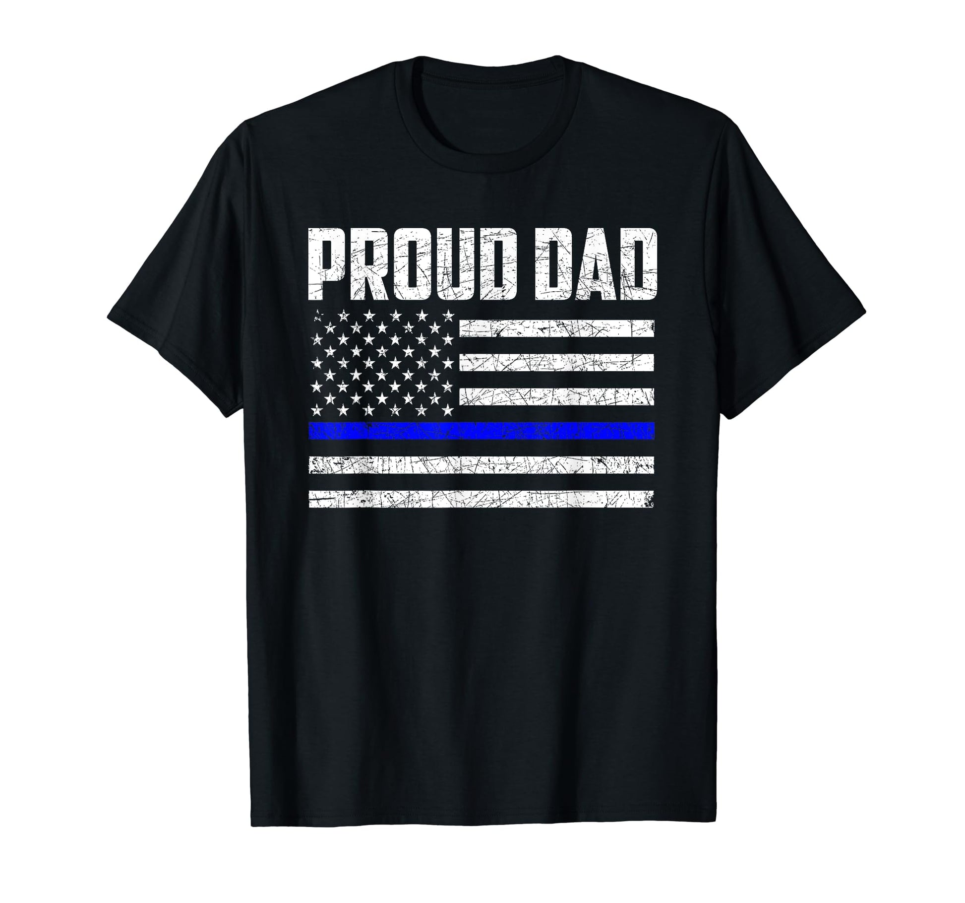Fathers Day Police Officer Dad T-Shirt - Casual Everyday Wear Men Women - T-Shirt, Sweatshirt, Hoodie
