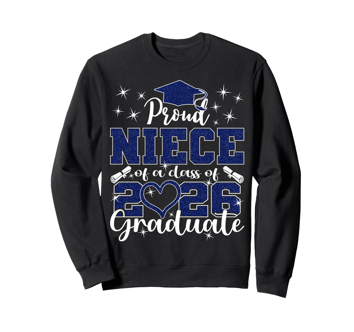 Super Proud Niece 2026 Graduate Sweatshirt - Aesthetic Graphic Unisex - T-Shirt, Sweatshirt, Hoodie