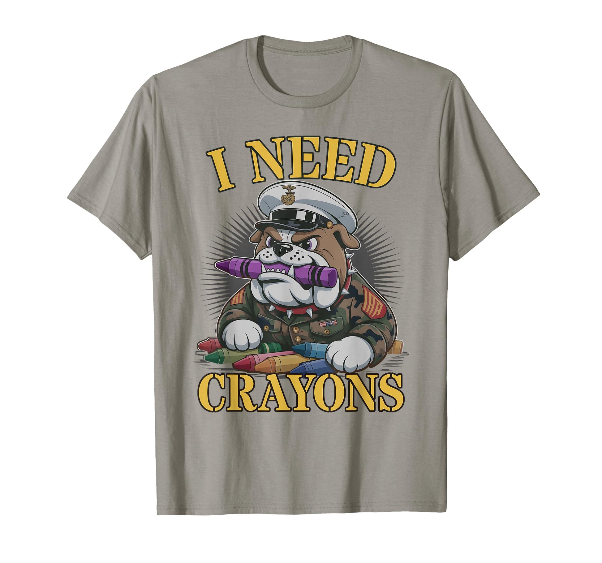 I Need Crayons Jarhead Squad Military T-Shirt - Trendy Graphic Men Women - T-Shirt, Sweatshirt, Hoodie