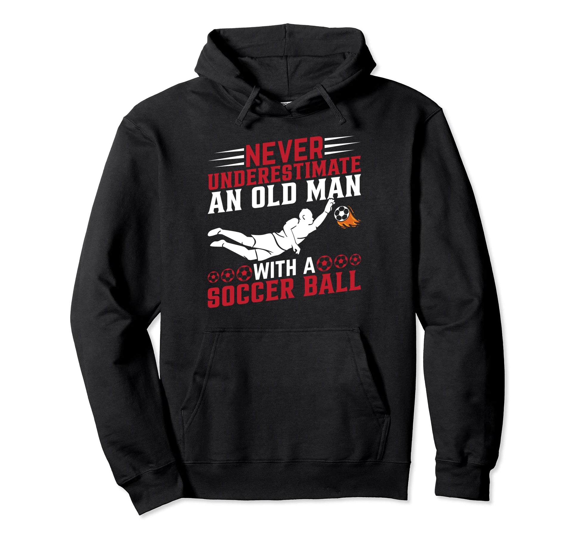 Soccer Player Grandpa Soccer Lover Hoodie - Trendy Graphic Men Women - T-Shirt, Sweatshirt, Hoodie