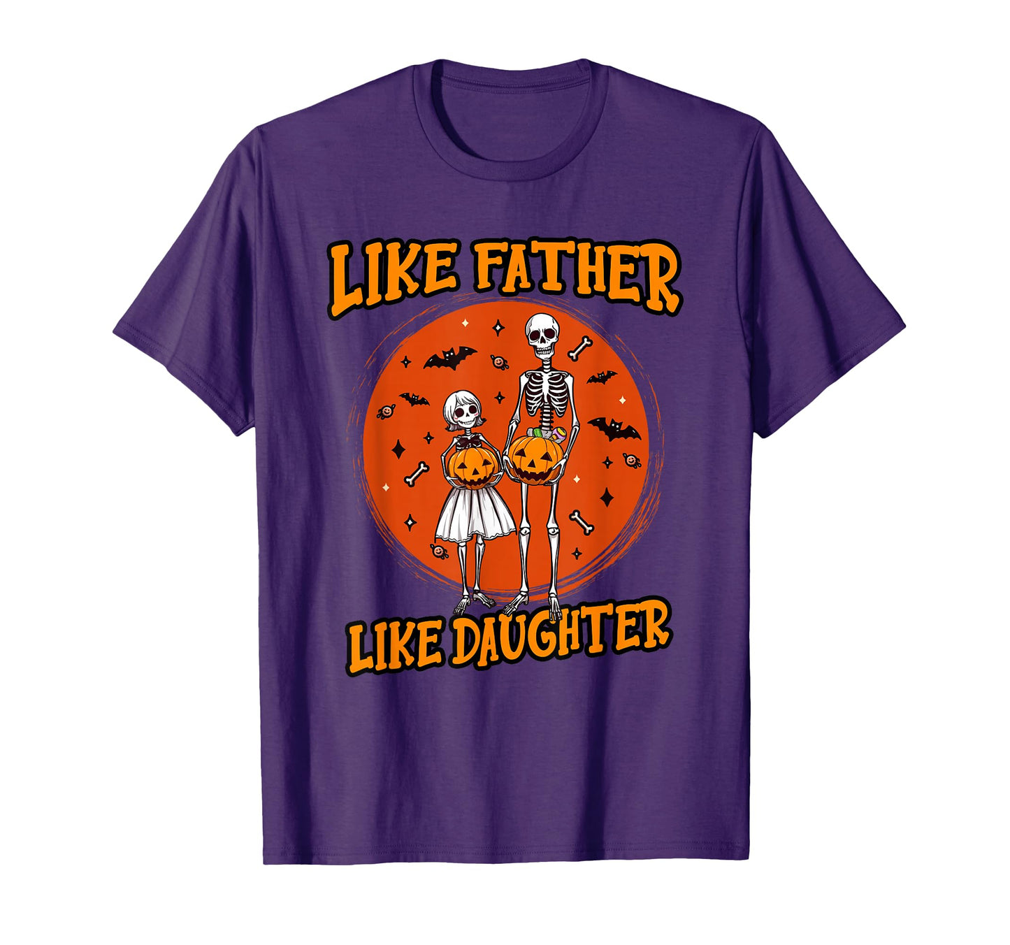 Skeleton Father Daughter Matching T-Shirt - Graphic Print Men Women - T-Shirt, Sweatshirt, Hoodie