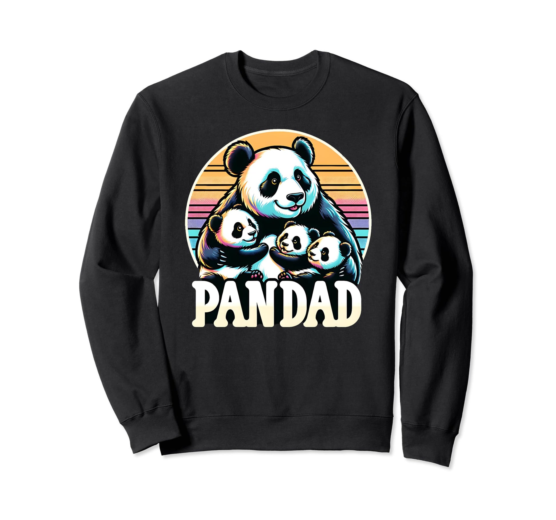 Panda Bear Dad Pandad Panda Bears Papa Sweatshirt - Graphic Print Unisex - T-Shirt, Sweatshirt, Hoodie
