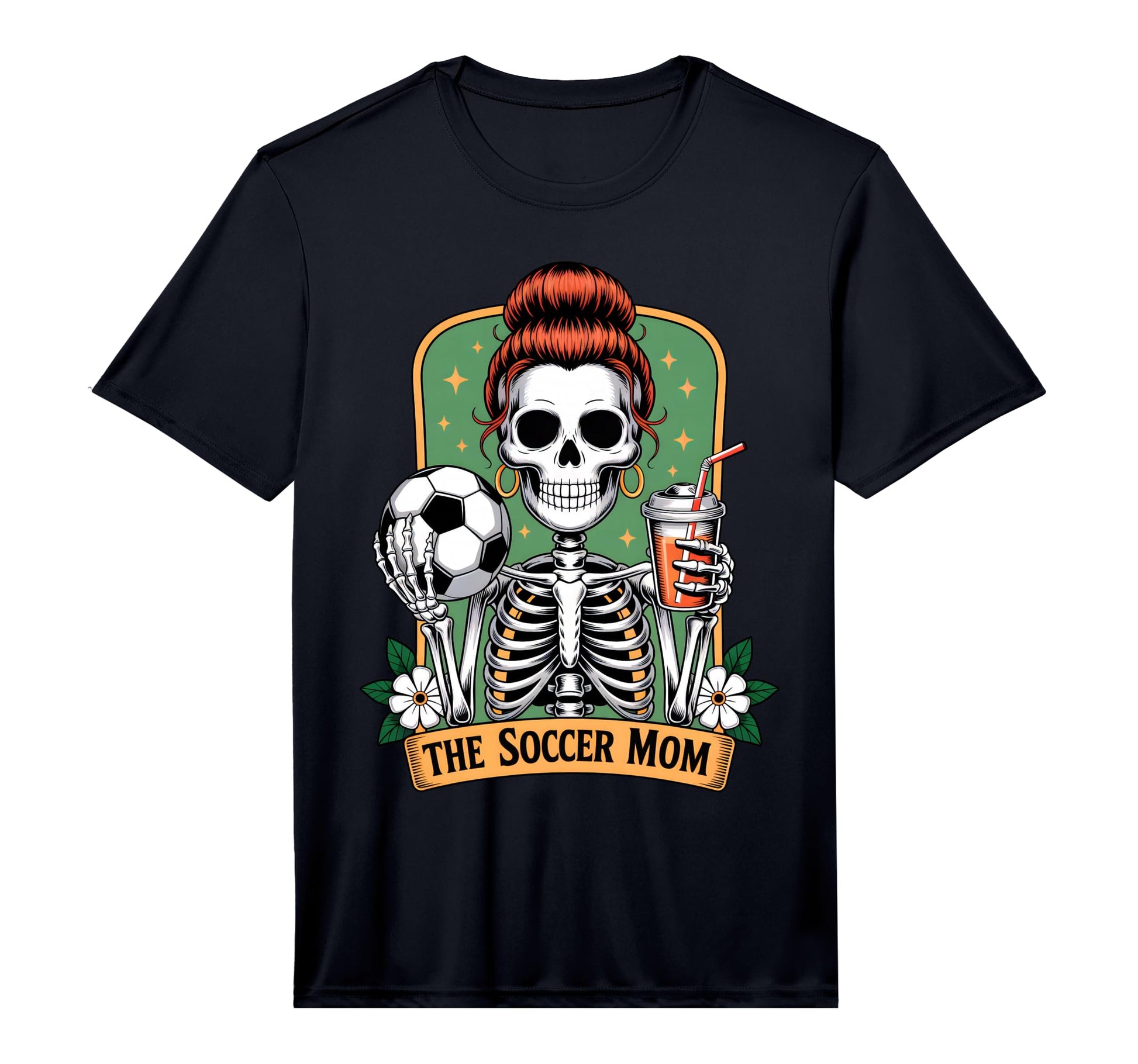 Mens Soccer Mom Tarot Card Skeleton Game T-Shirt - Graphic Print Men Women - T-Shirt, Sweatshirt, Hoodie