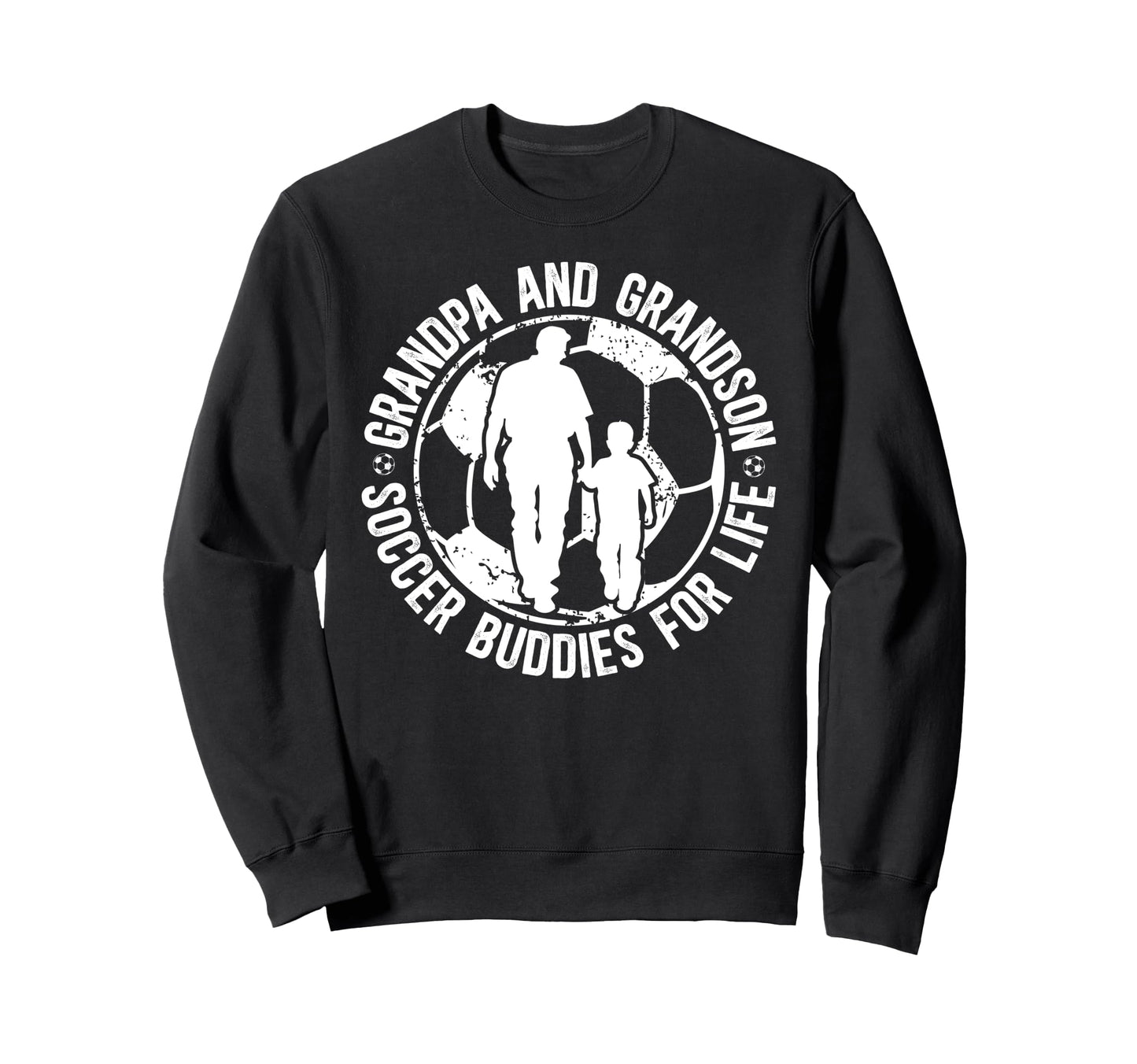 Soccer Grandpa And Grandson Soccer Sweatshirt - Minimalist Print Unisex - T-Shirt, Sweatshirt, Hoodie