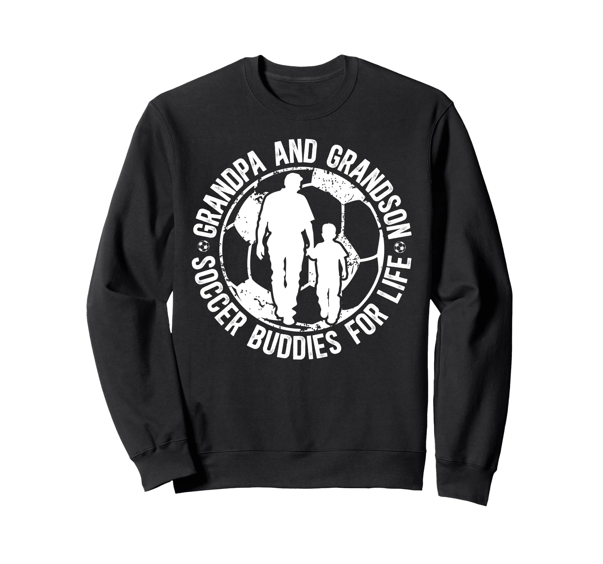 Soccer Grandpa And Grandson Soccer Sweatshirt - Minimalist Print Unisex - T-Shirt, Sweatshirt, Hoodie