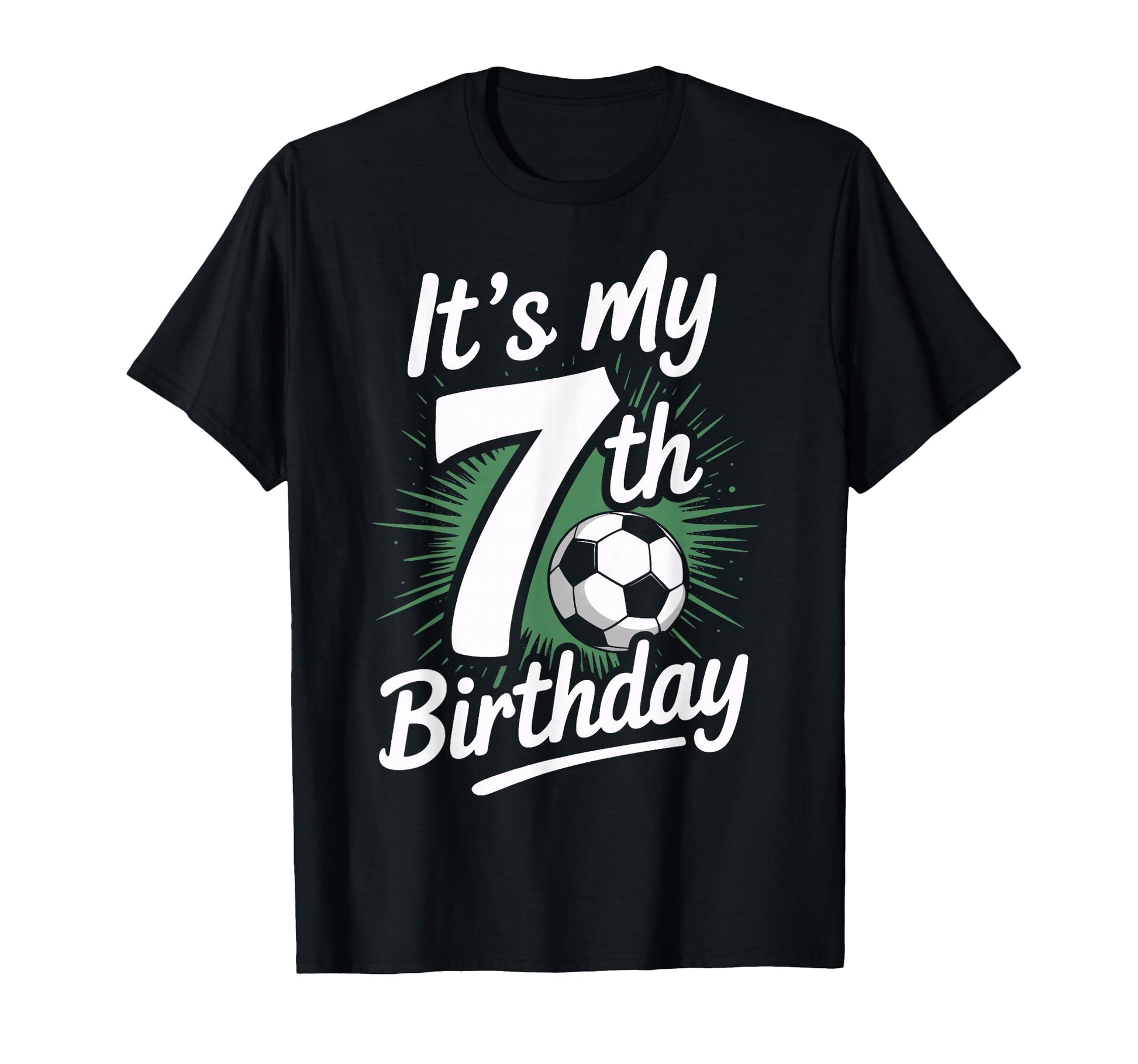 Seventh Birthday Soccer Star Its My T-Shirt - Aesthetic Graphic for Adults - T-Shirt, Sweatshirt, Hoodie