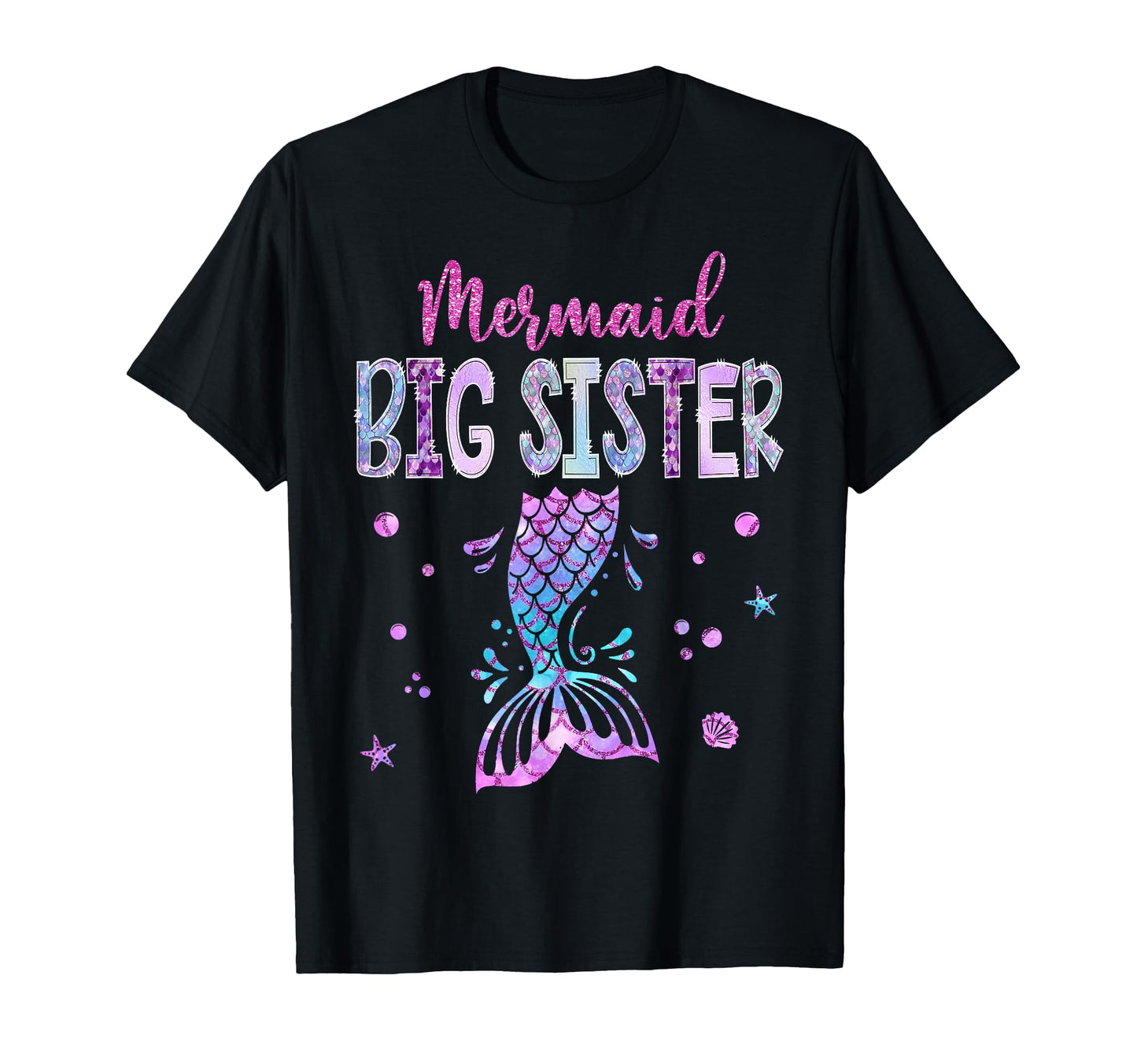 Mermaid Big Sister Birthday Party T-Shirt - Fun Novelty Design Unisex - T-Shirt, Sweatshirt, Hoodie