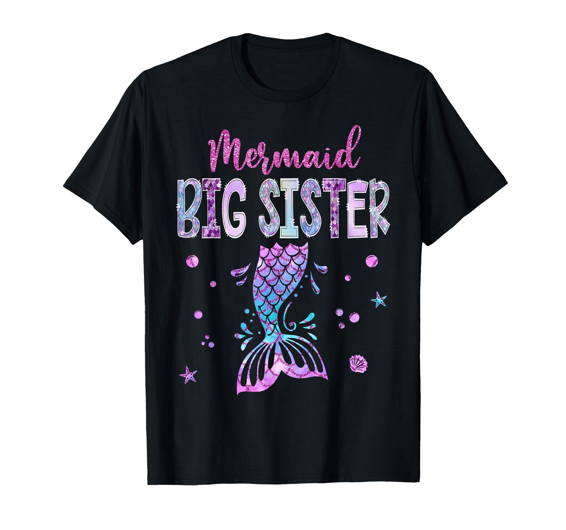 Mermaid Big Sister Birthday Party T-Shirt - Fun Novelty Design Unisex - T-Shirt, Sweatshirt, Hoodie
