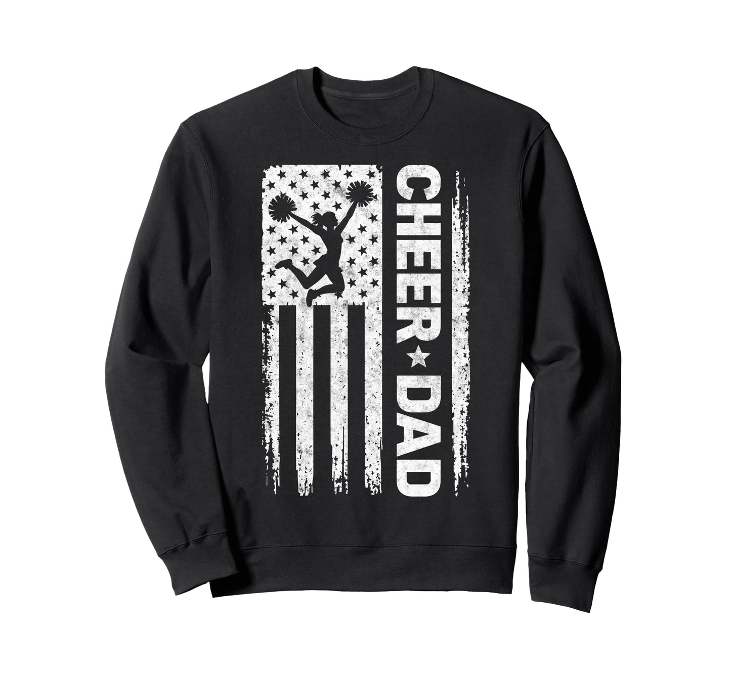 Cheer Dad Cheerleading Team Sweatshirt - Casual Everyday Wear Men Women - T-Shirt, Sweatshirt, Hoodie