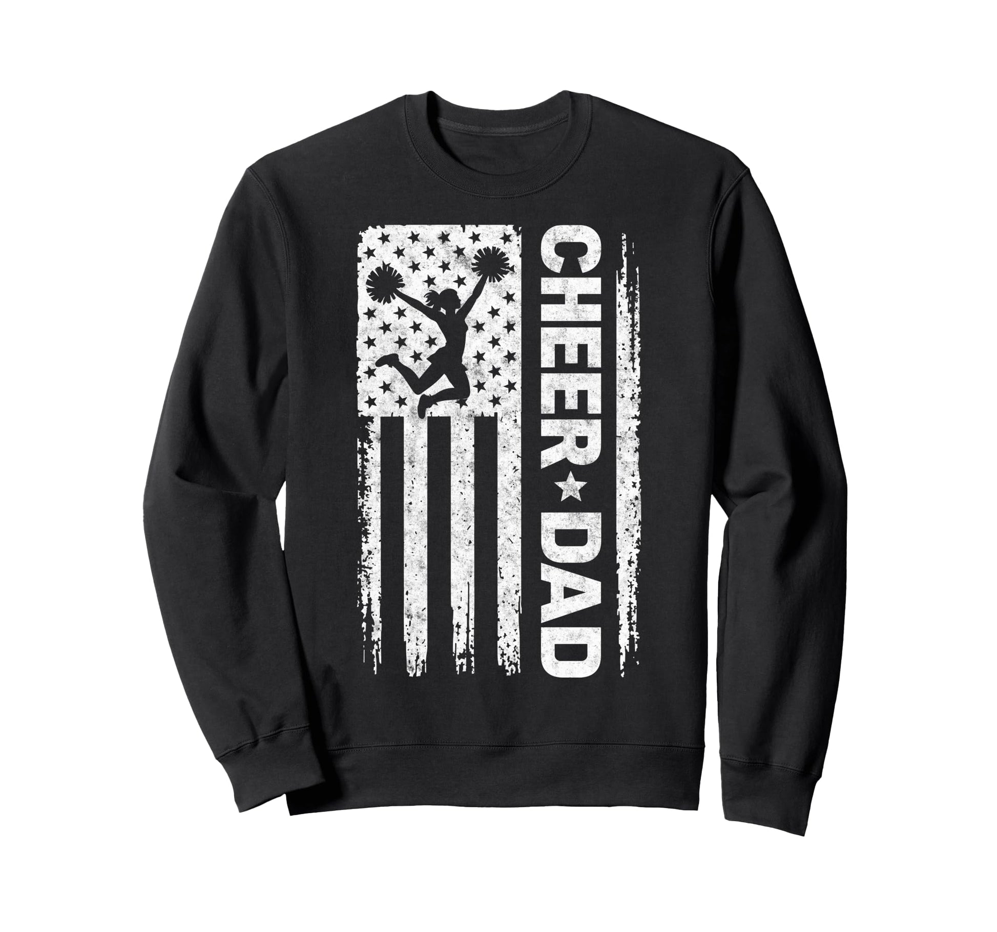 Cheer Dad Cheerleading Team Sweatshirt - Casual Everyday Wear Men Women - T-Shirt, Sweatshirt, Hoodie