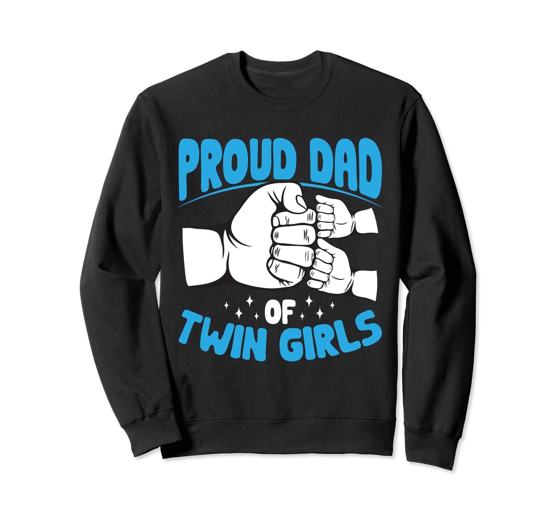 Proud Dad Twin Father Two Twin Dad Sweatshirt - Custom Art Print for Adults - T-Shirt, Sweatshirt, Hoodie