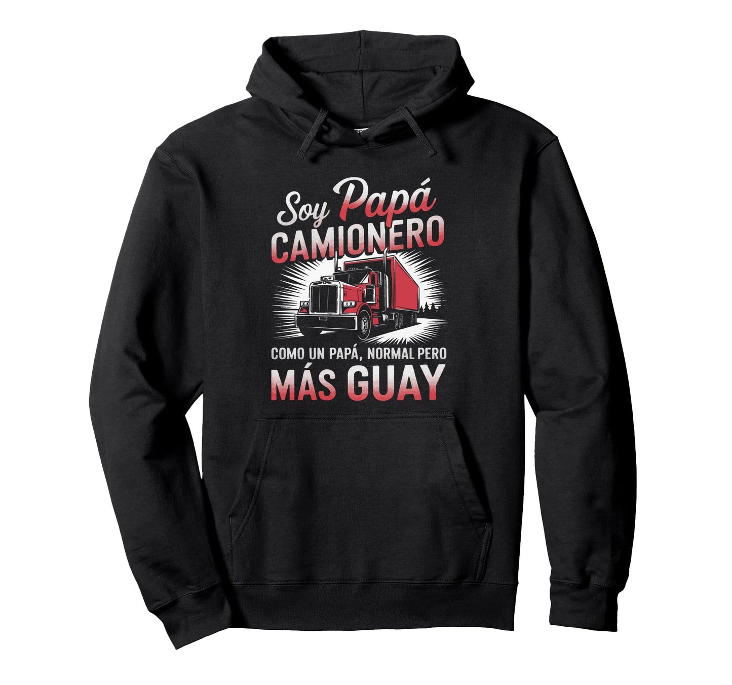 Dad Trucker Funny Truck Gift Hoodie - Trendy Graphic Unisex - T-Shirt, Sweatshirt, Hoodie