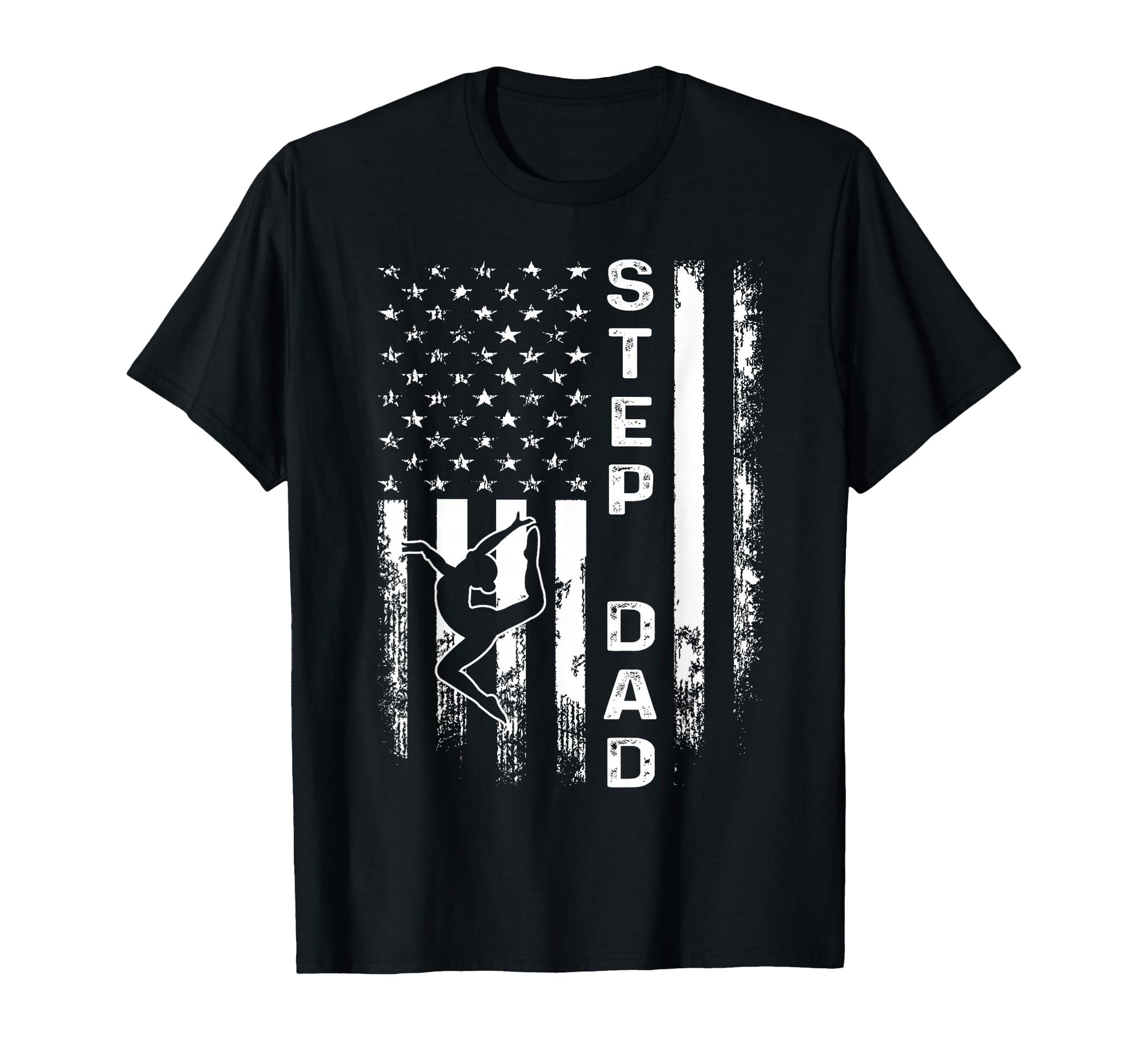 Gymnastics Gymnast Step Dad America T-Shirt - Aesthetic Graphic Men Women - T-Shirt, Sweatshirt, Hoodie
