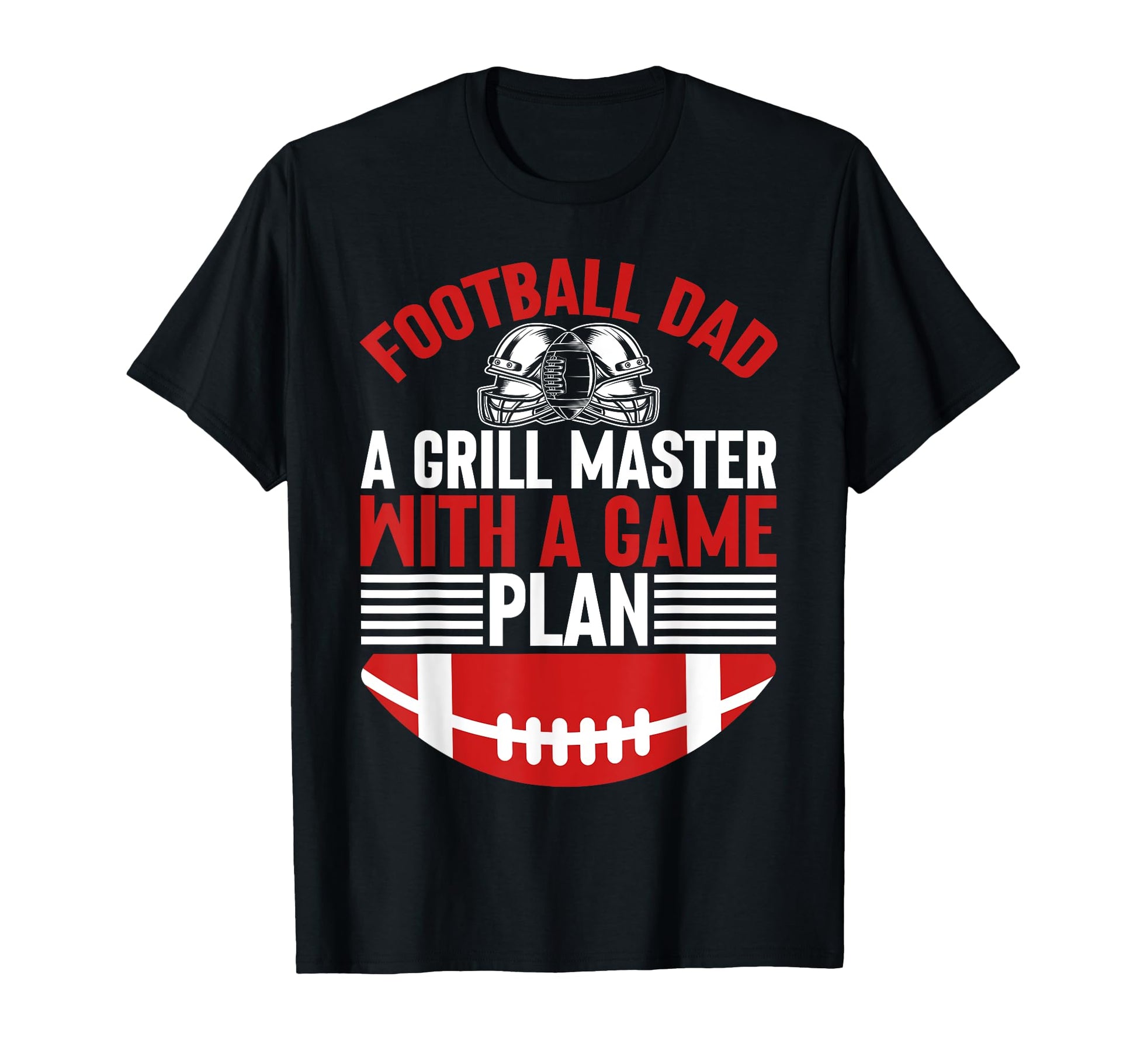 Grill Master Game Plan Football Dad T-Shirt - Fun Novelty Design for Adults - T-Shirt, Sweatshirt, Hoodie