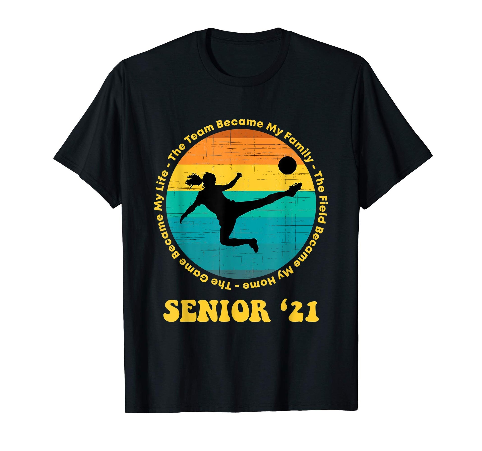 Senior Soccer Player Gift Class 2021 T-Shirt - Custom Art Print Unisex - T-Shirt, Sweatshirt, Hoodie